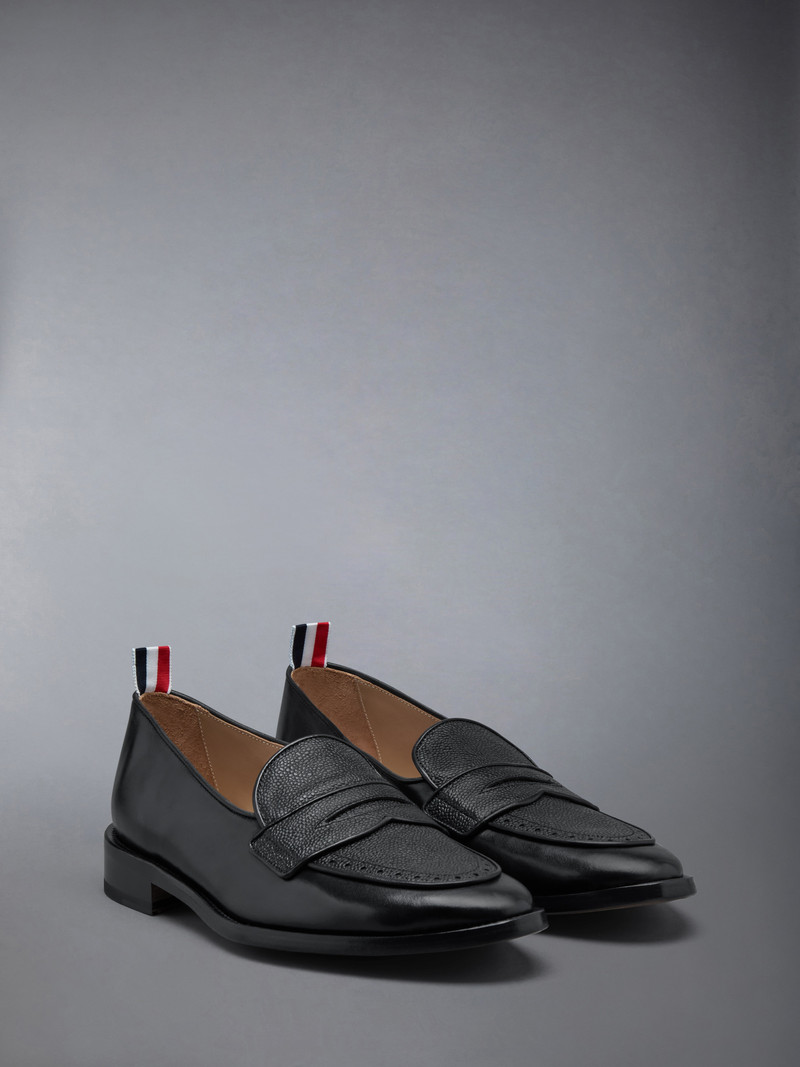 Thom Browne VITELLO CALF & PEBBLE GRAIN PENNY LOAFER outlook