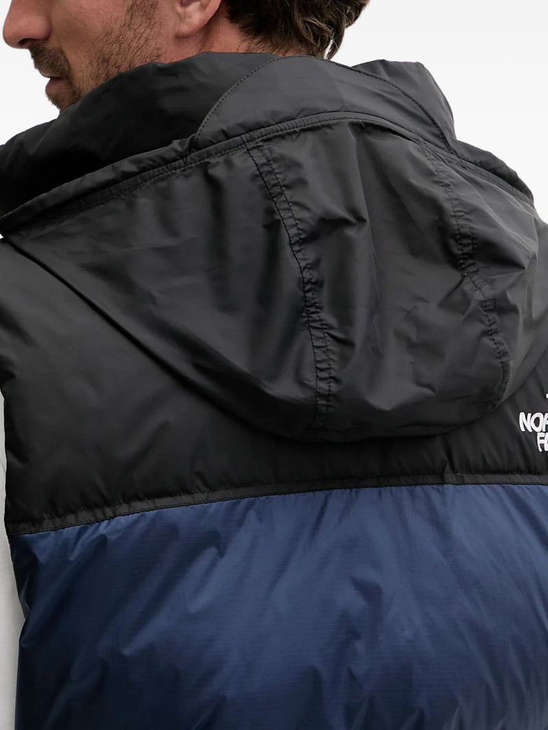 Retro Nuptse hooded quilted gilet 5