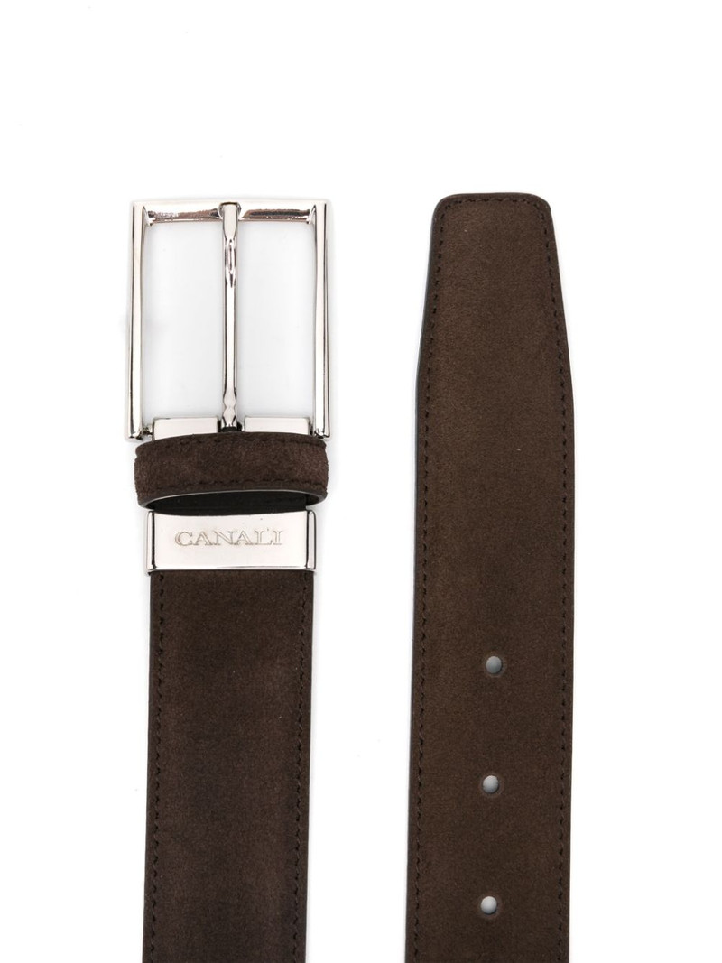 Canali suede belt outlook
