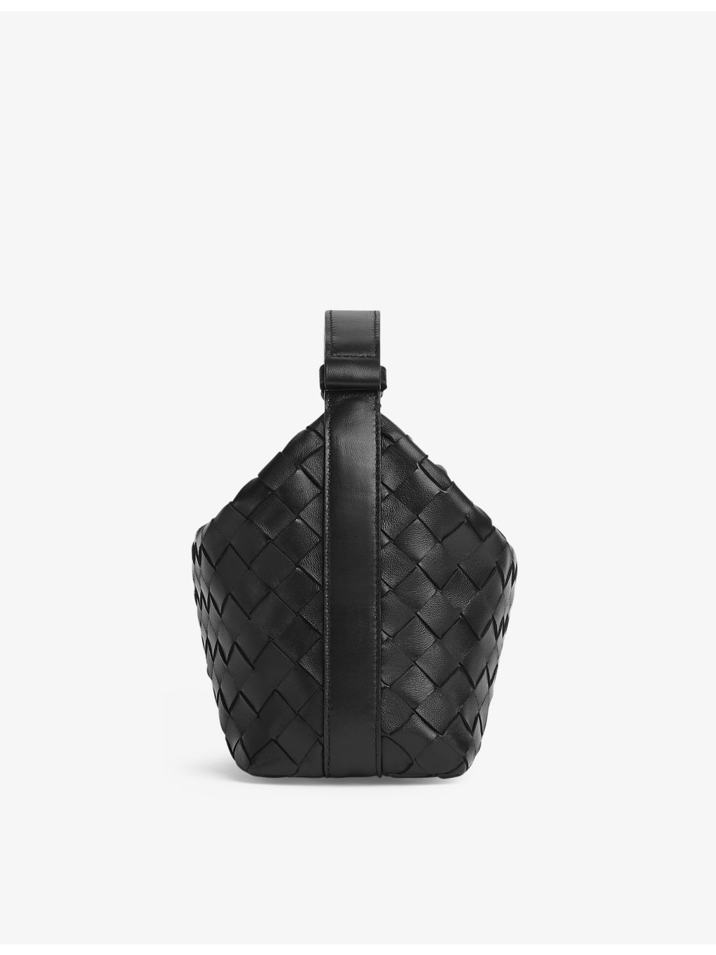 Intrecciato-weave small leather hobo bag - 3