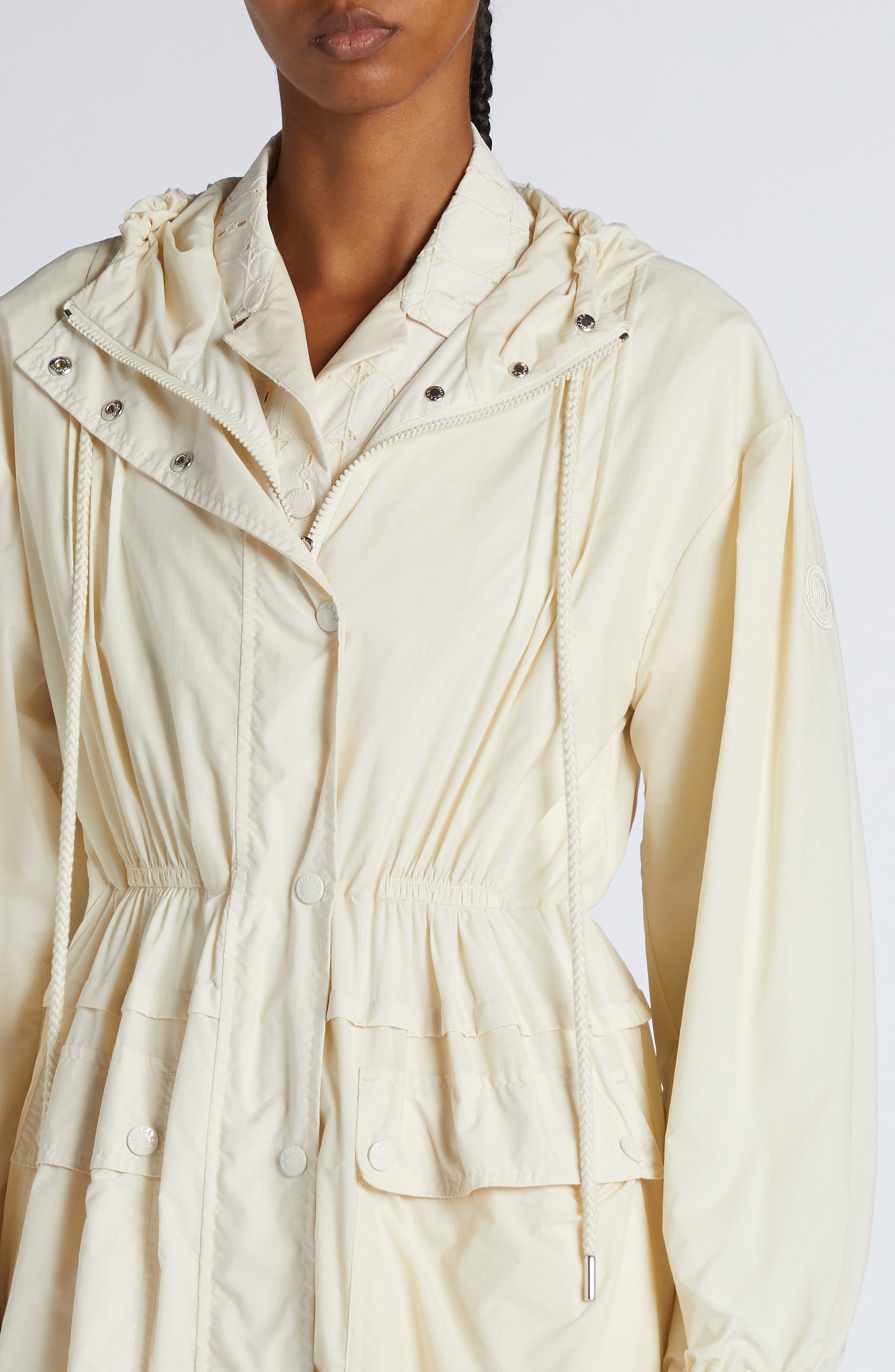 Moncler Coupiac Long Parka in White at Nordstrom - 5