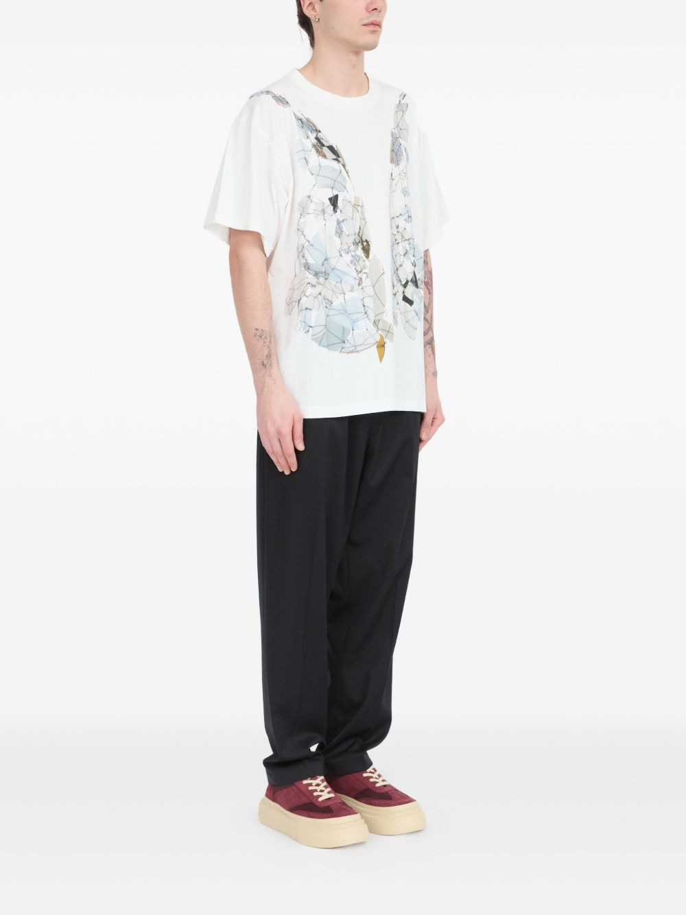 FRAGMENTED WINGS GRAPHIC T-SHIRT - 6