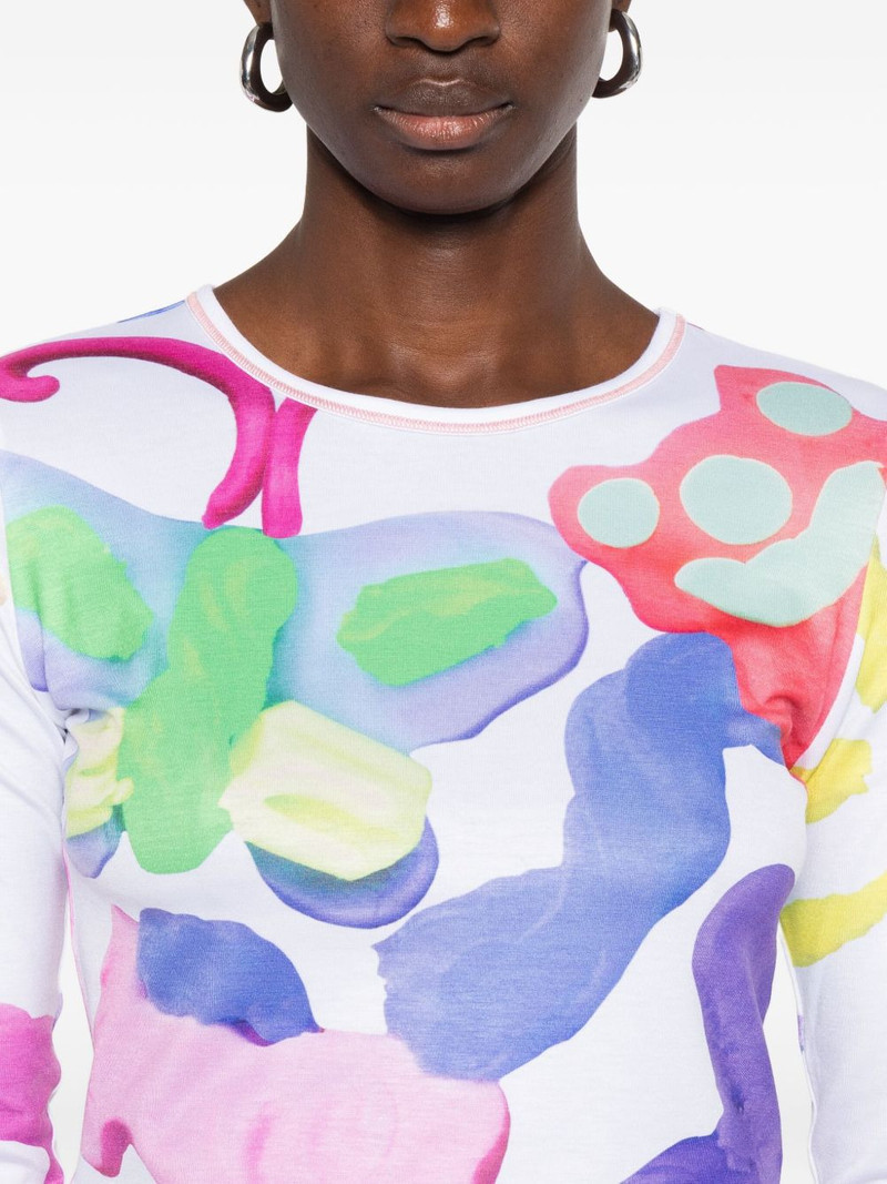 abstract-print T-shirt 5