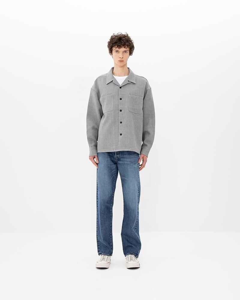 visvim OC PALMER SHIRT L/S GREY | REVERSIBLE