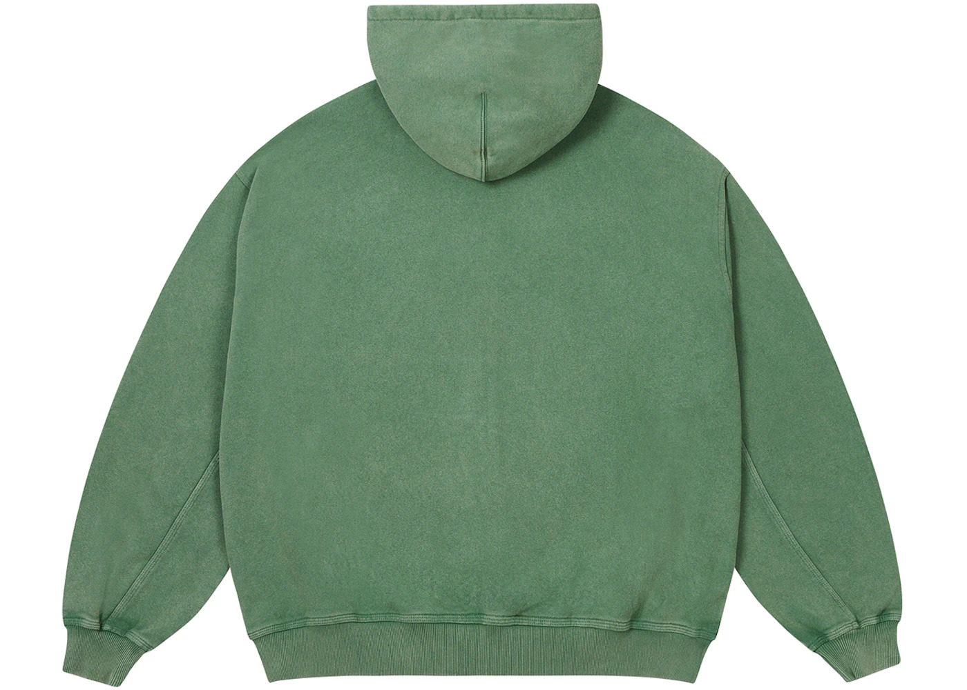 Palace Triple Stitch Zip Hood Pigment Green - 2