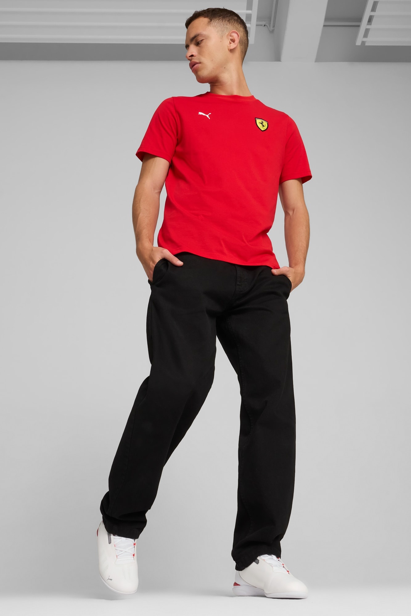 Scuderia Ferrari Race Color Shield Men's Tee - 5