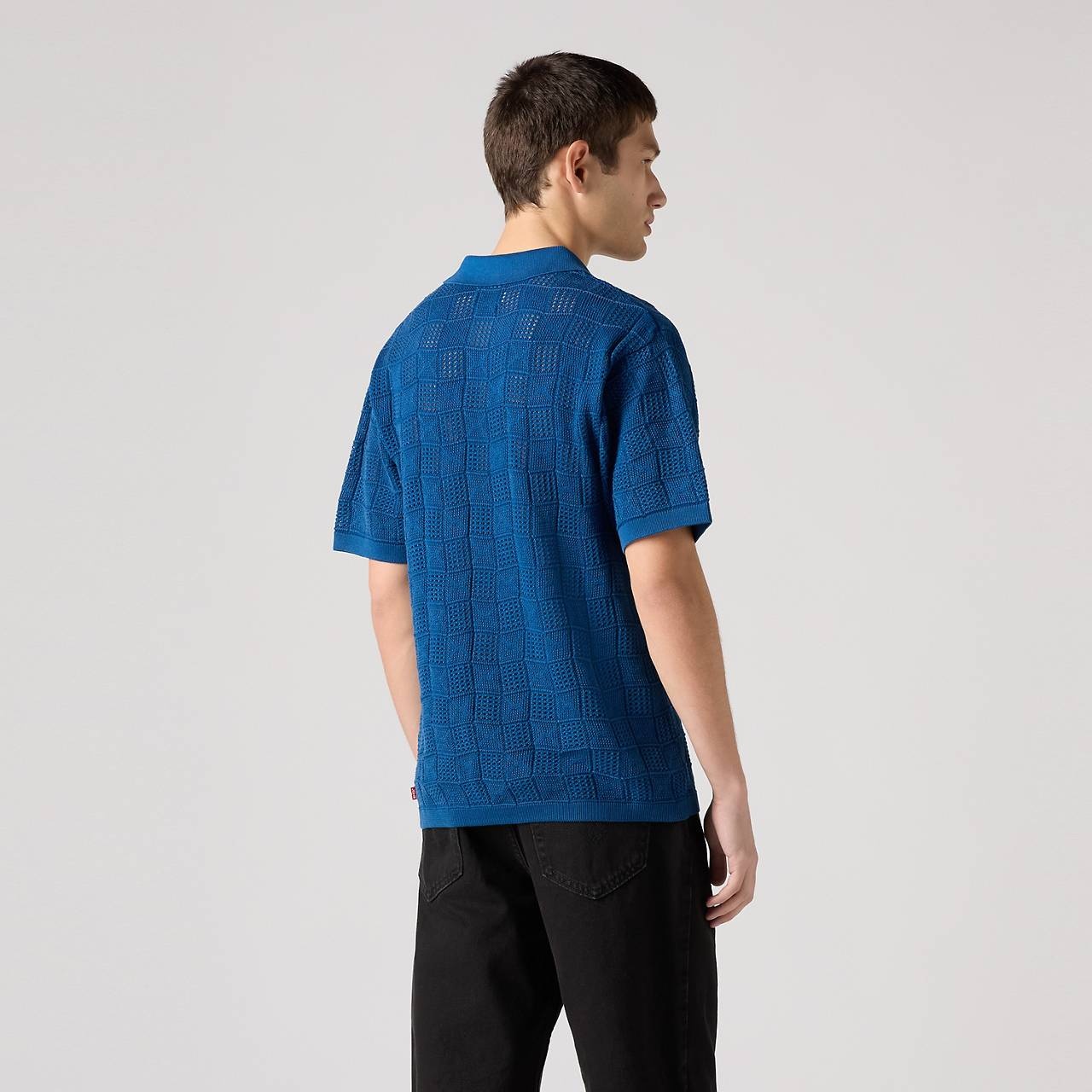OPEN COLLAR SWEATER POLO - 3