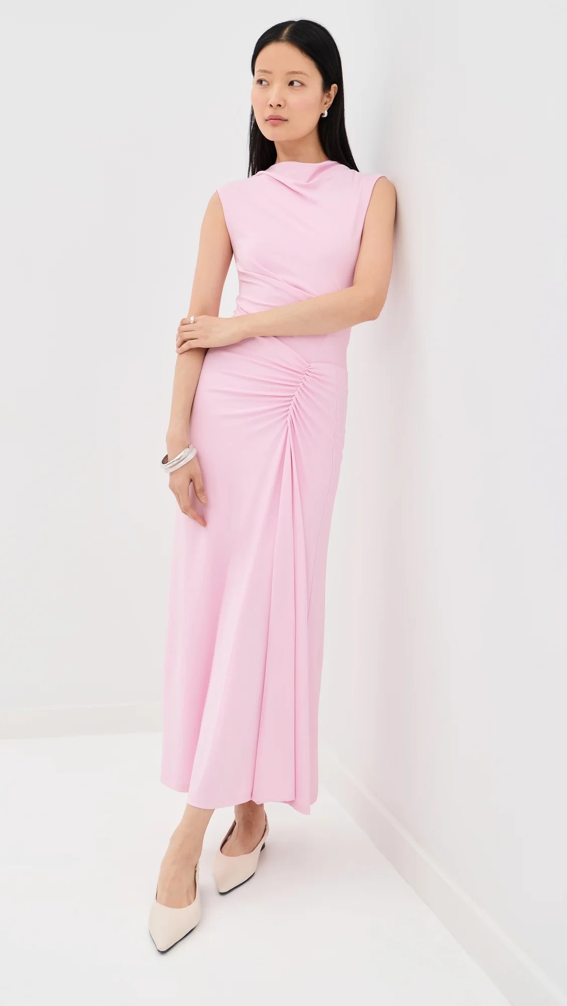 Acacia Draped Jersey Maxi Dress - 1