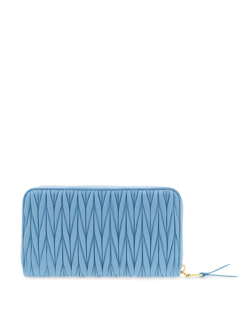 Miu Miu woven foldover wallet outlook
