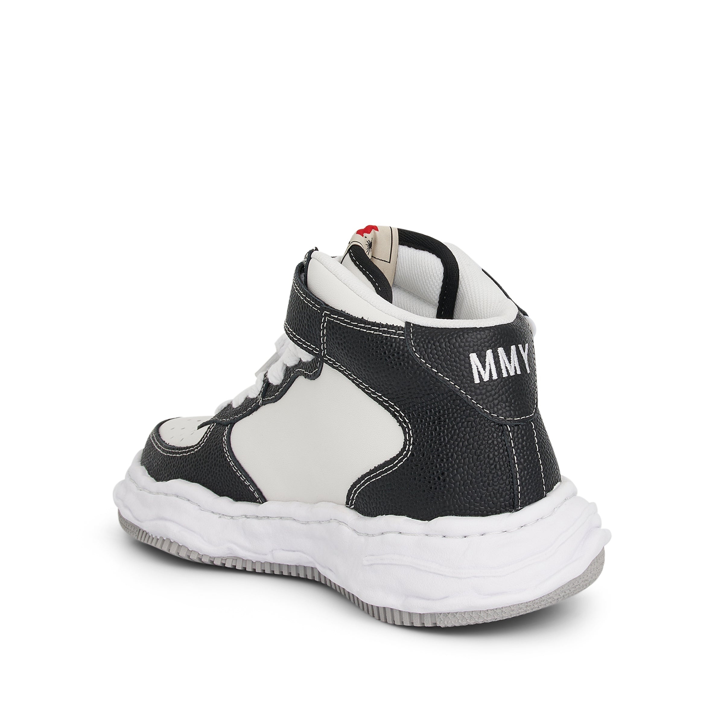 Wayne OG High Top Sneaker in Black/White - 3