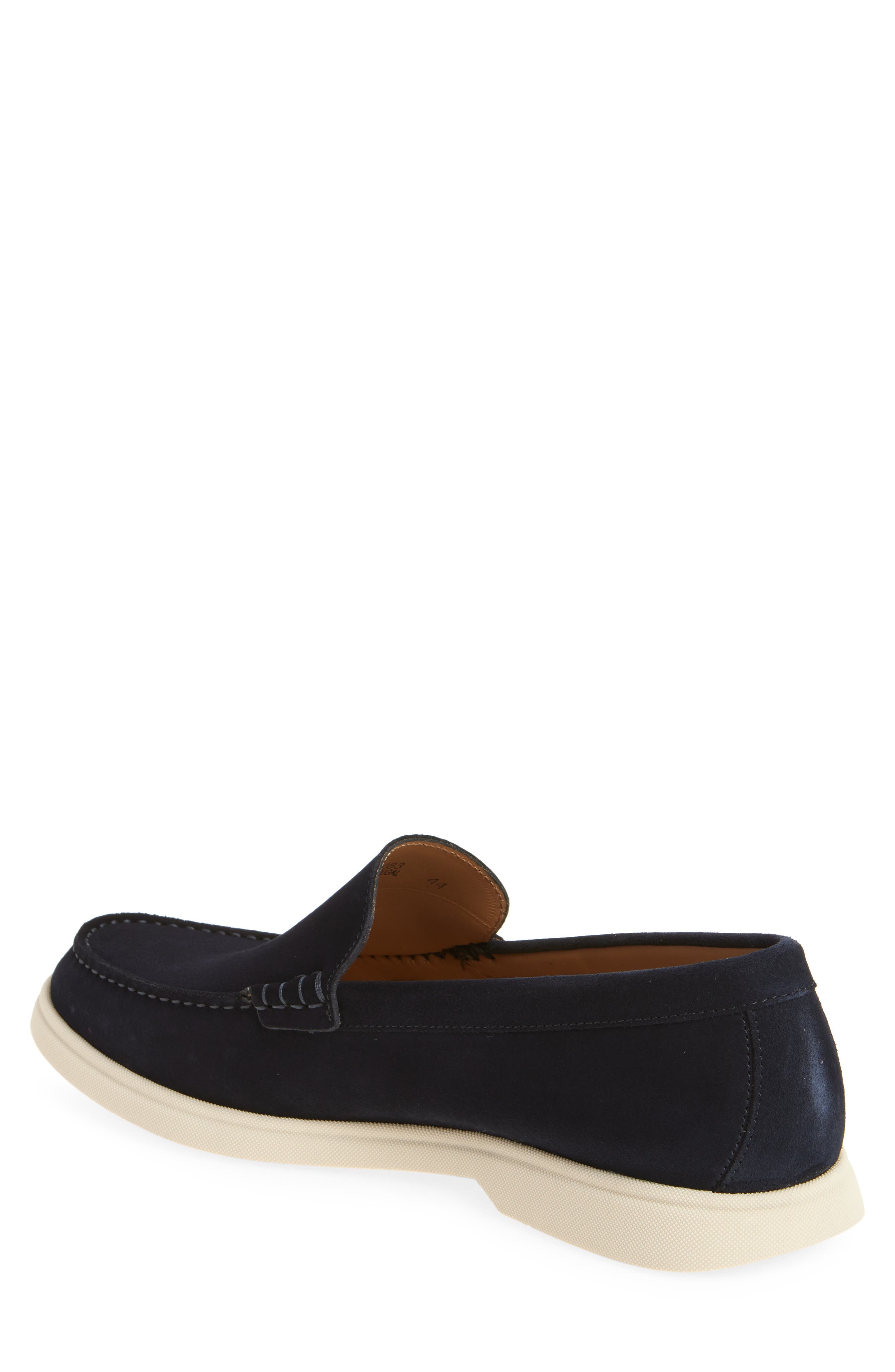 BOSS Sienne Moc Toe Loafer in Dark Blue at Nordstrom - 2