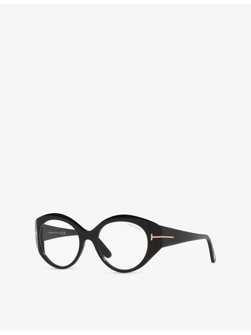 TOM FORD TR001862 Round-Frame Acetate Optical Glasses outlook