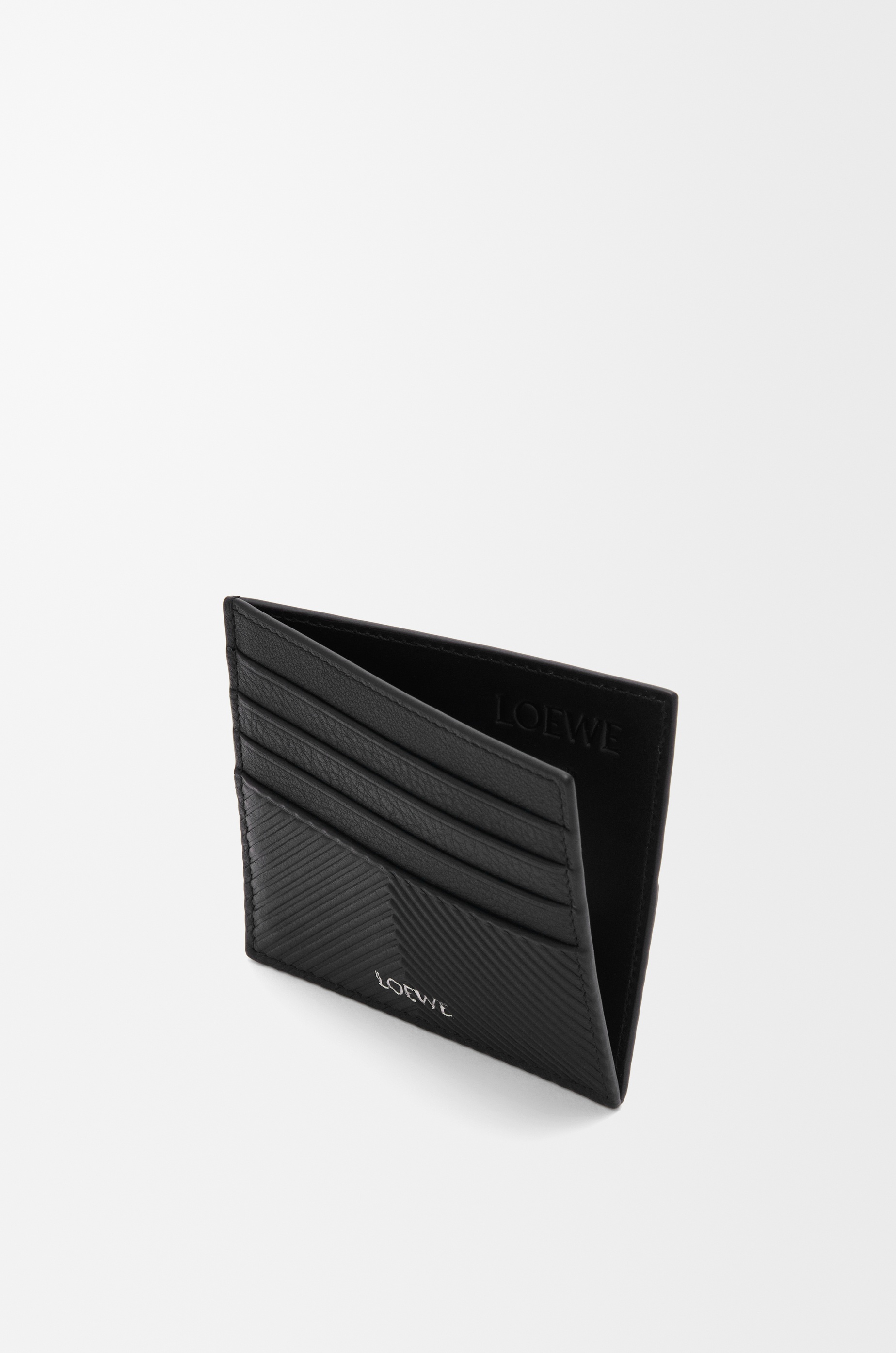Open cardholder in textured classic calfskin - 2