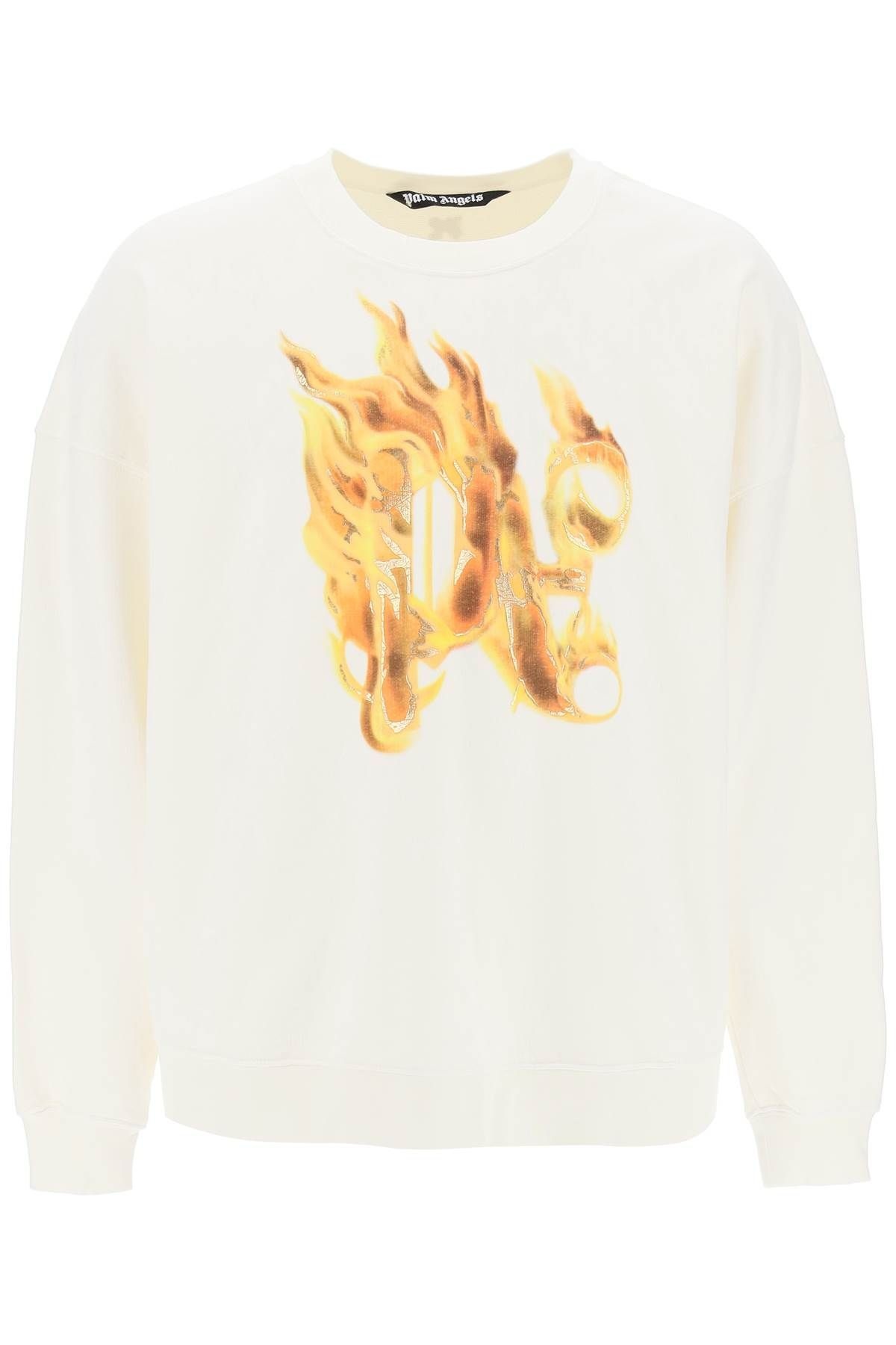 "BURNING MONOGRAM CREWNECK - 1