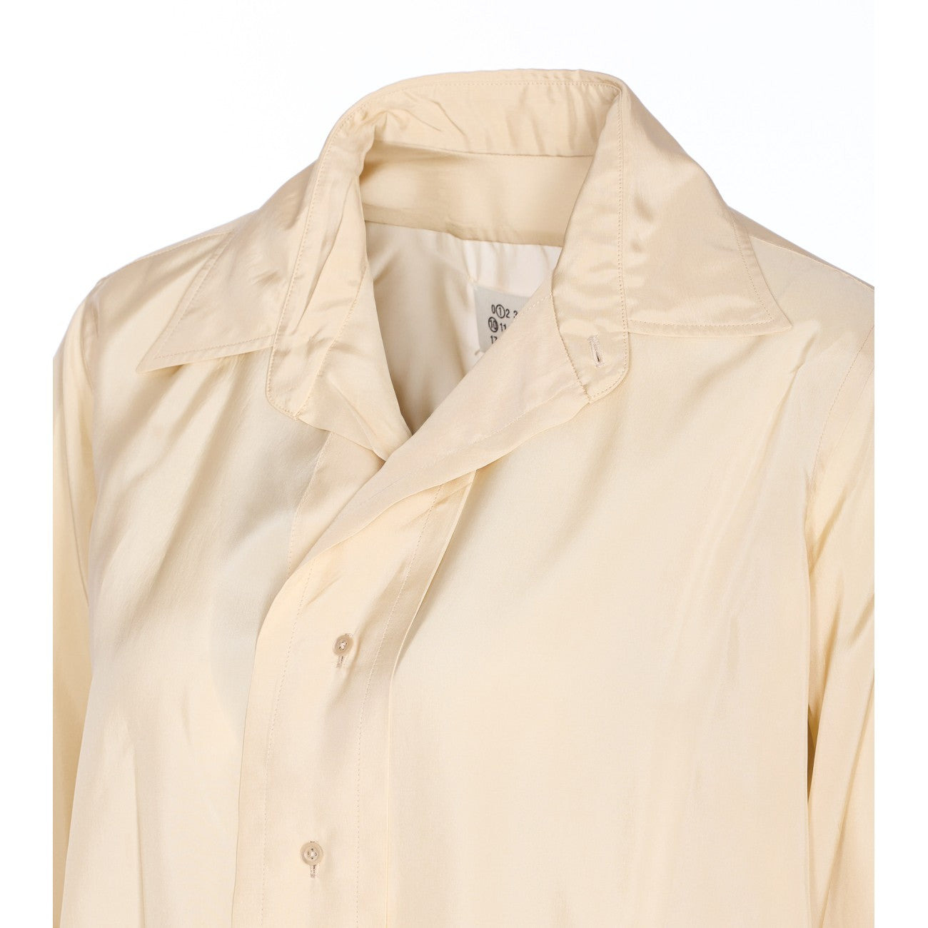 Maison Margiela Women Shirt With Slanted Hem - 2