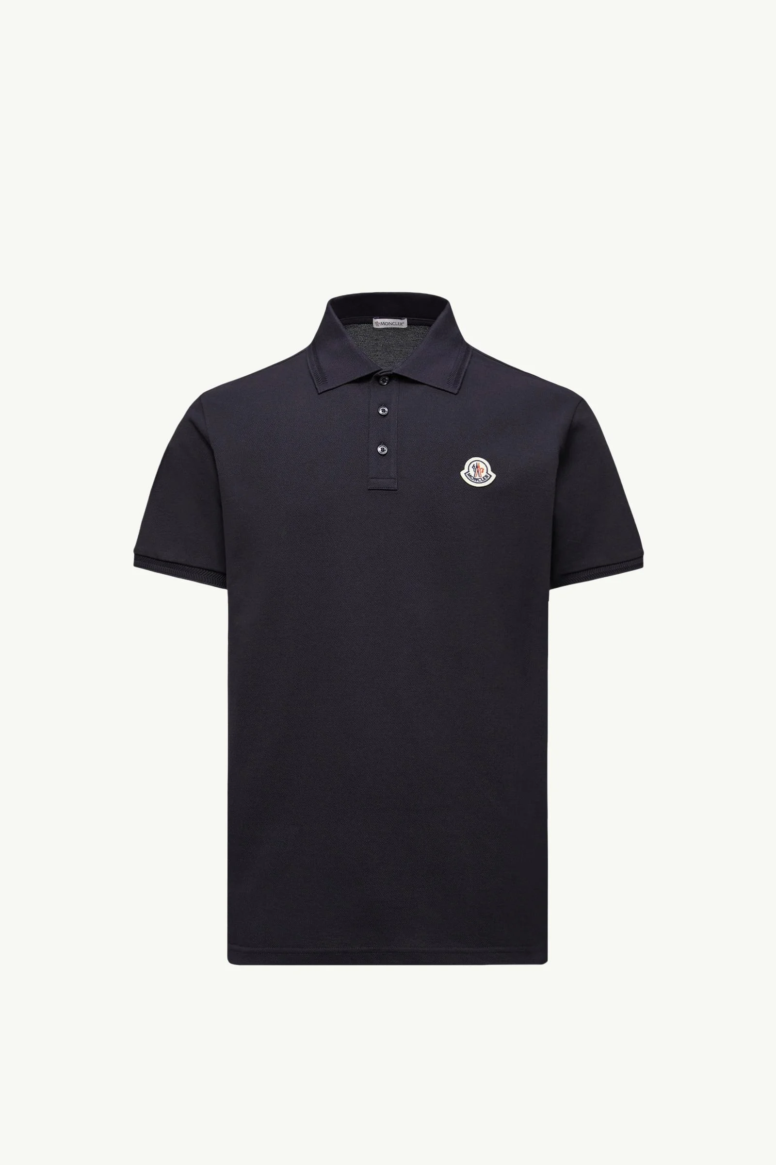 Logo Patch Cotton Piquet Polo Shirt - 1