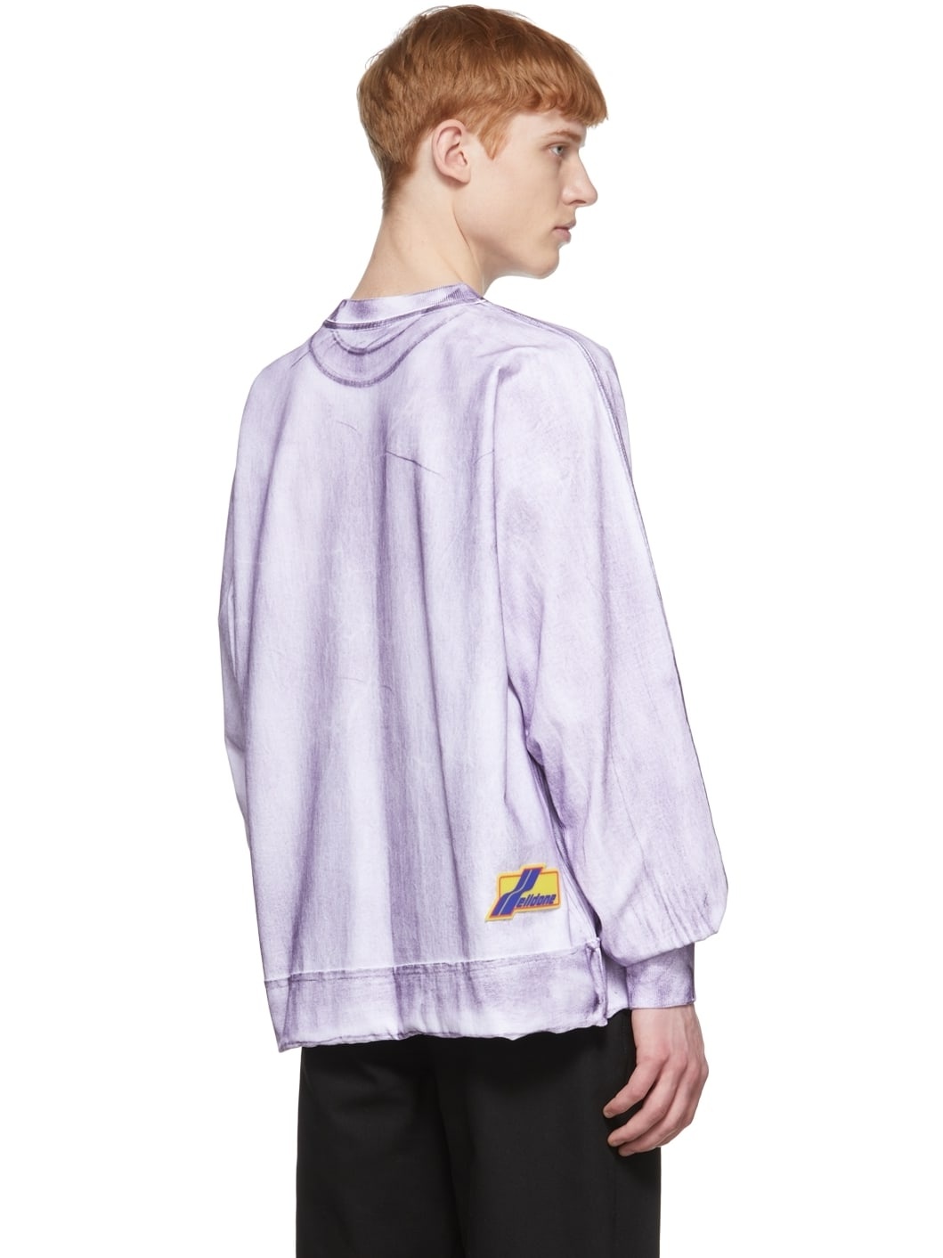 Purple Cotton Long Sleeve T-Shirt - 3