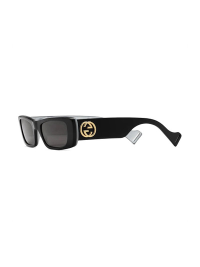 GUCCI rectangle frame sunglasses outlook