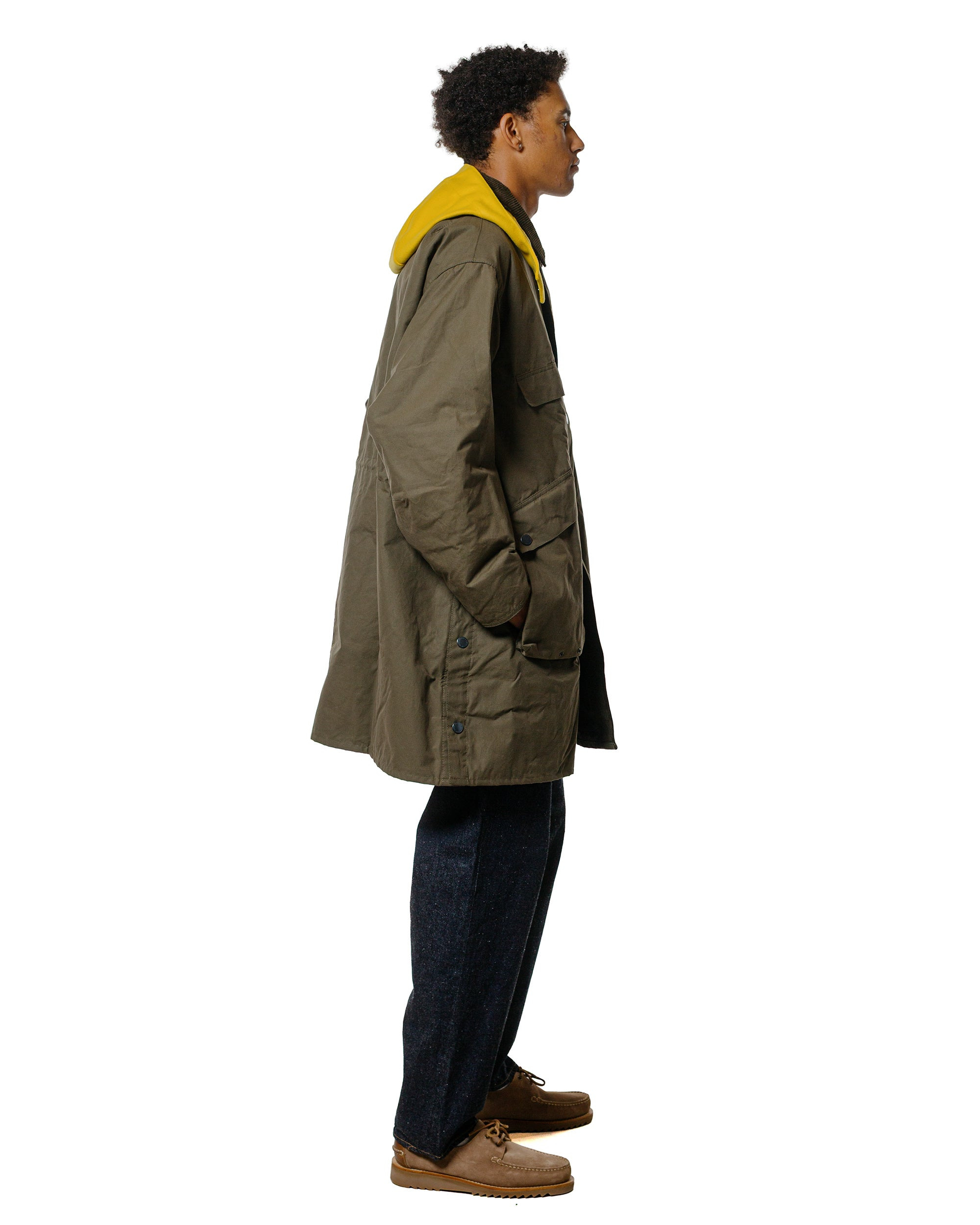 KAPTAIN SUNSHINE Bedale Casual Field Coat Khaki Brown - 3
