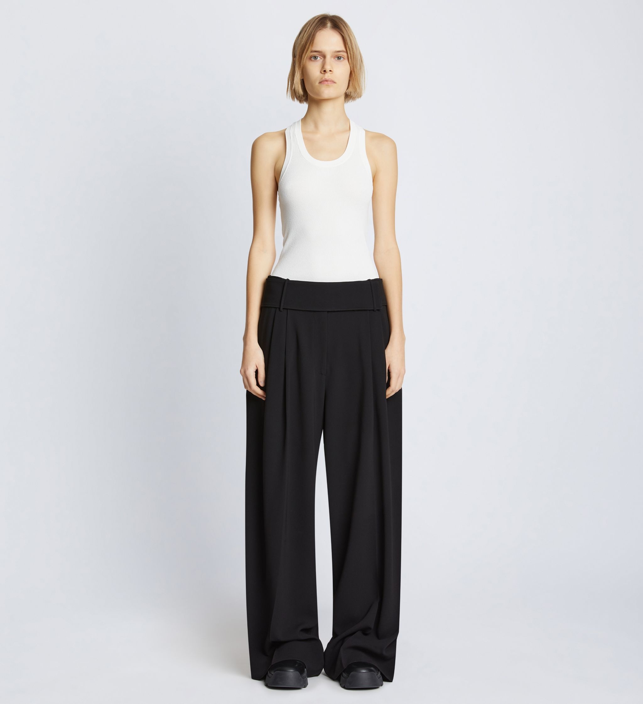 Matte Viscose Crepe Pants - 2