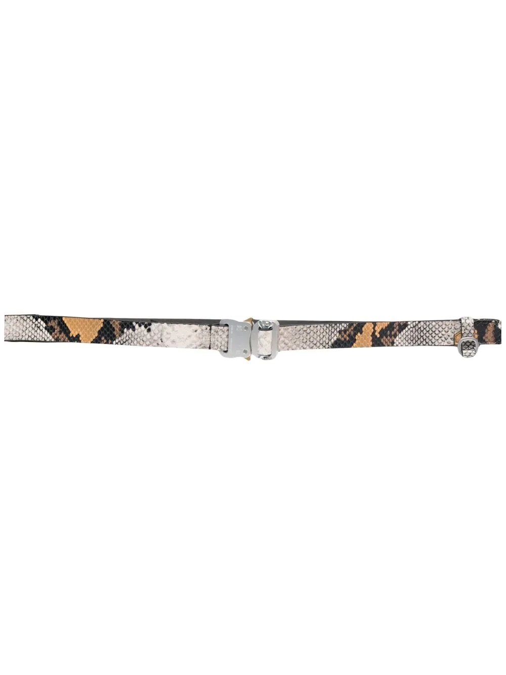 snakeskin print belt - 1