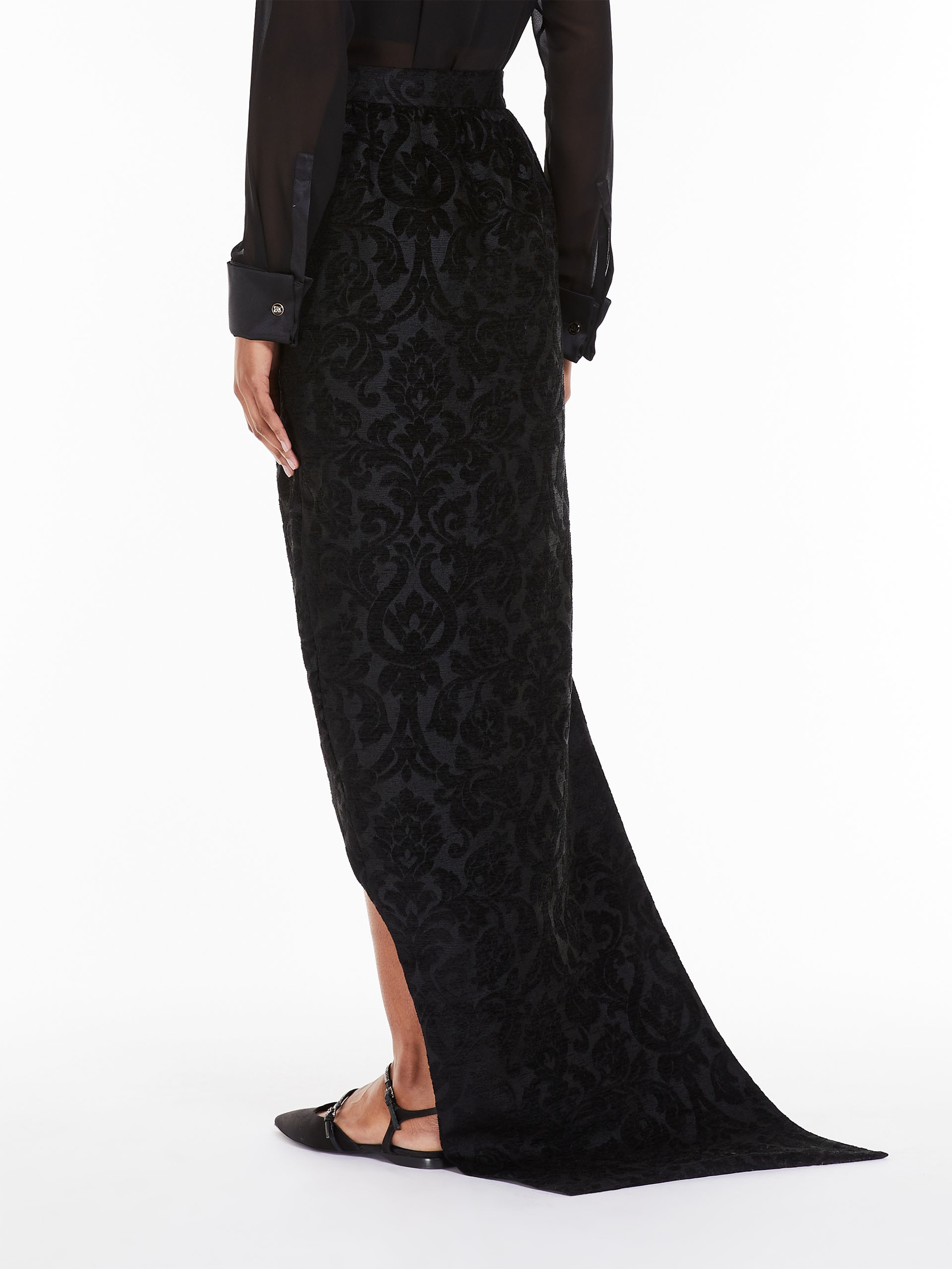 BETEL Long skirt in brocade jacquard - 4
