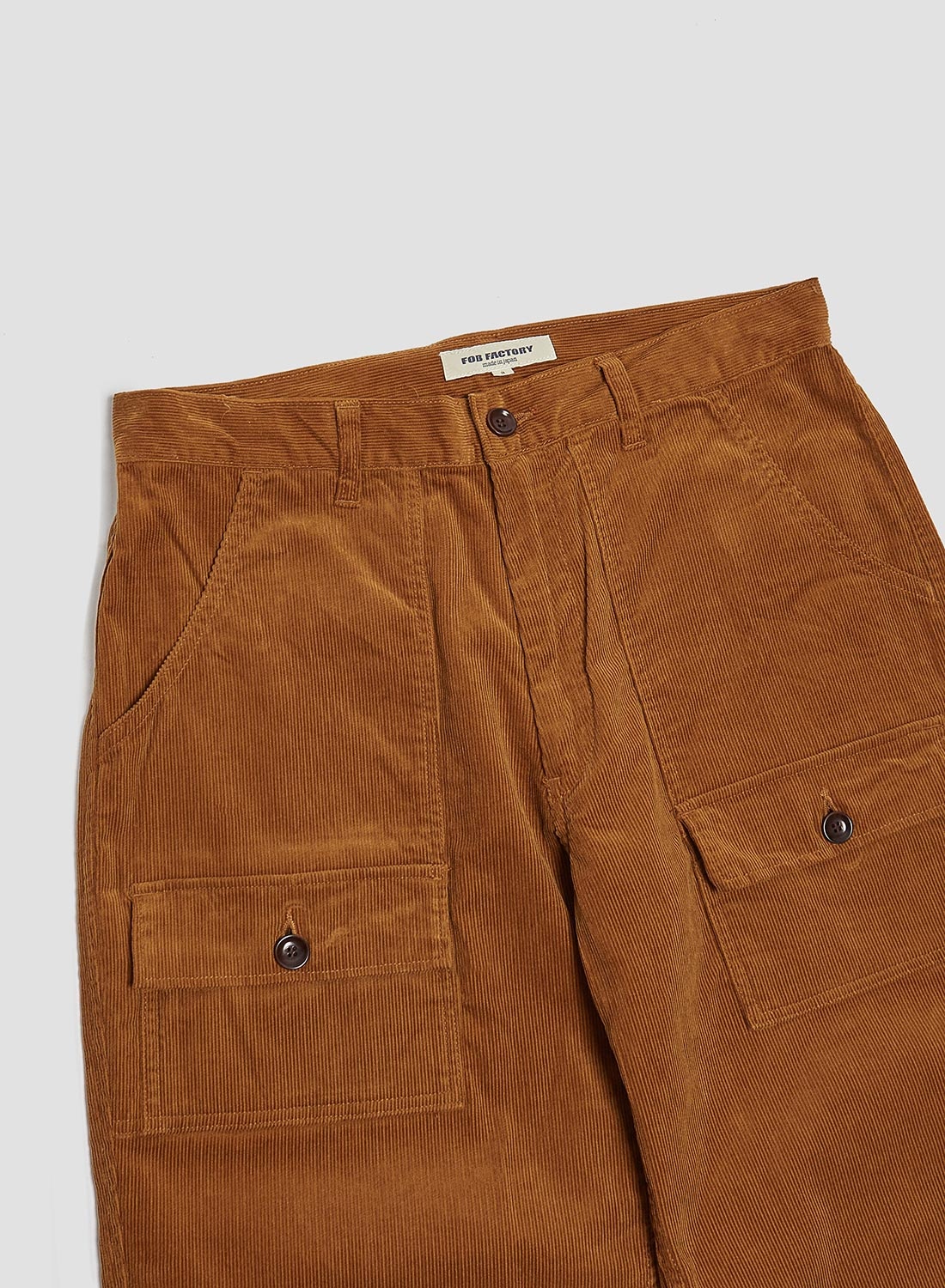 FOB Factory Corduroy Bush Pants Khaki - 2
