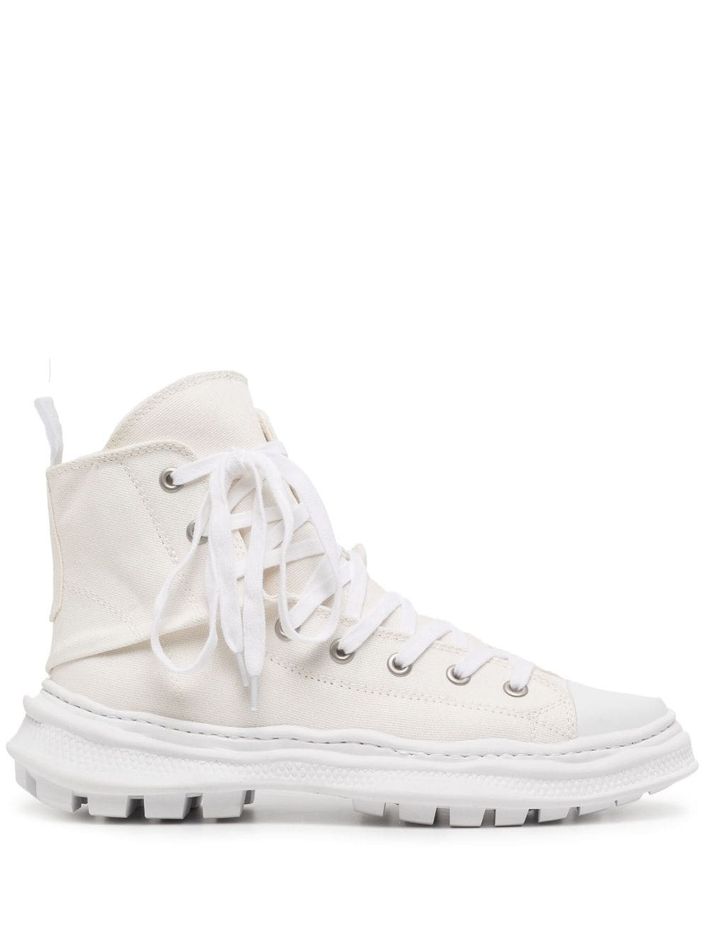 zip-up high-top sneakers - 1