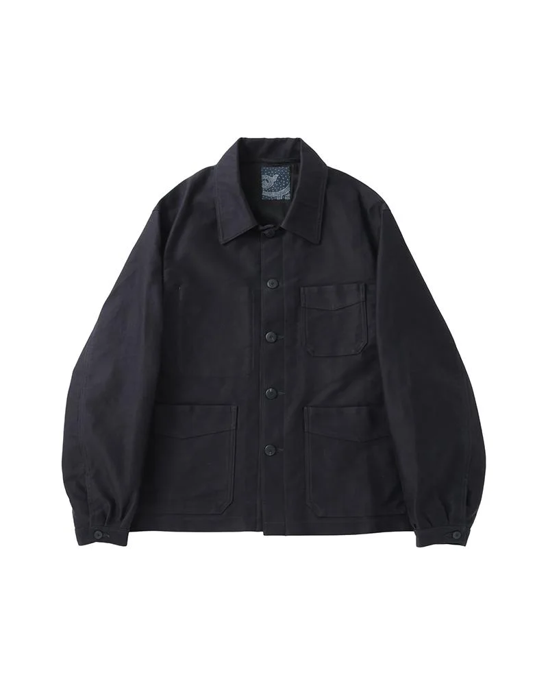 TRAVAIL COVERALL MOLESKIN NAVY - 1