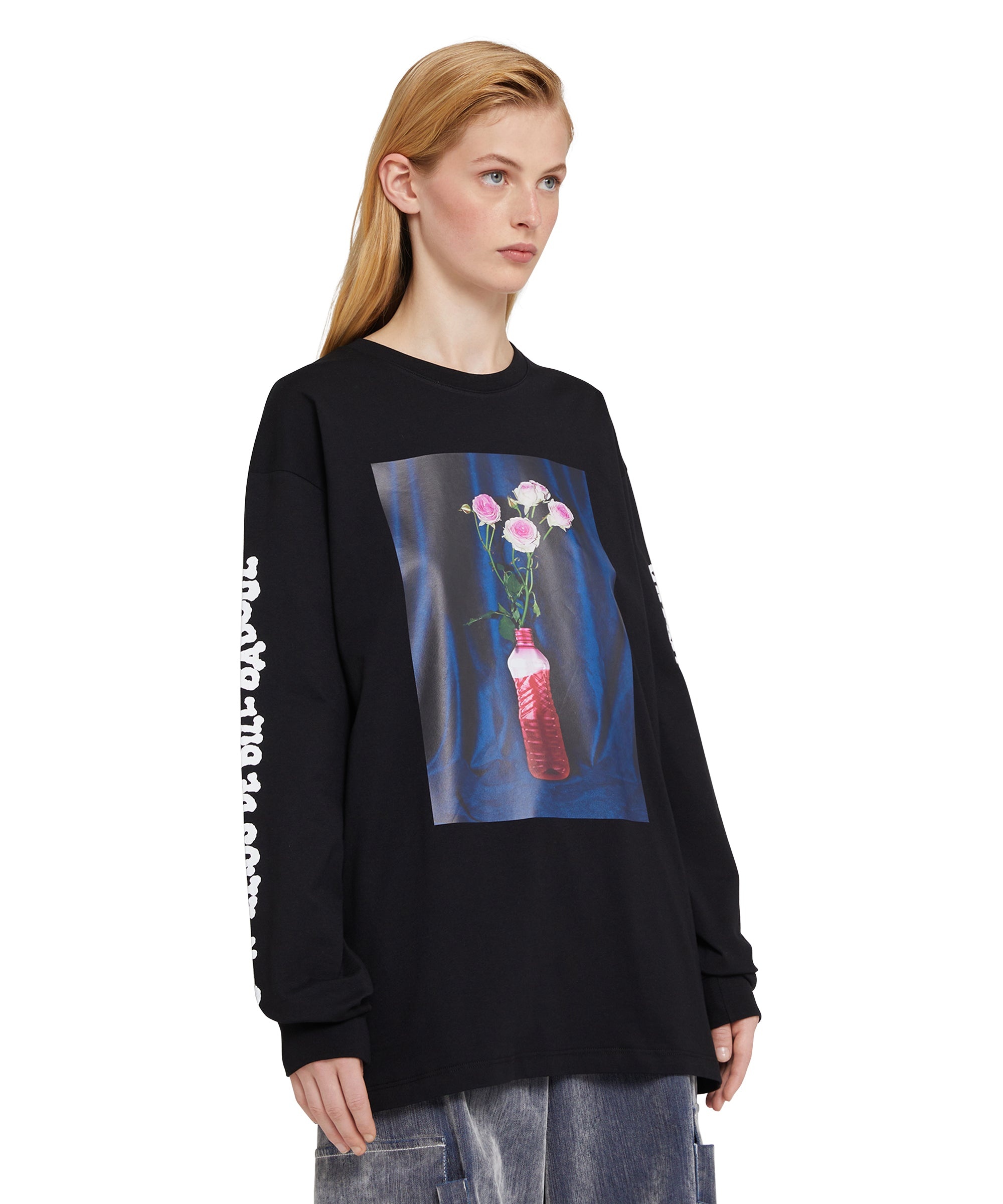 Organic cotton crewneck t-shirt from the MSGM Fantastic Green Capsule - 8