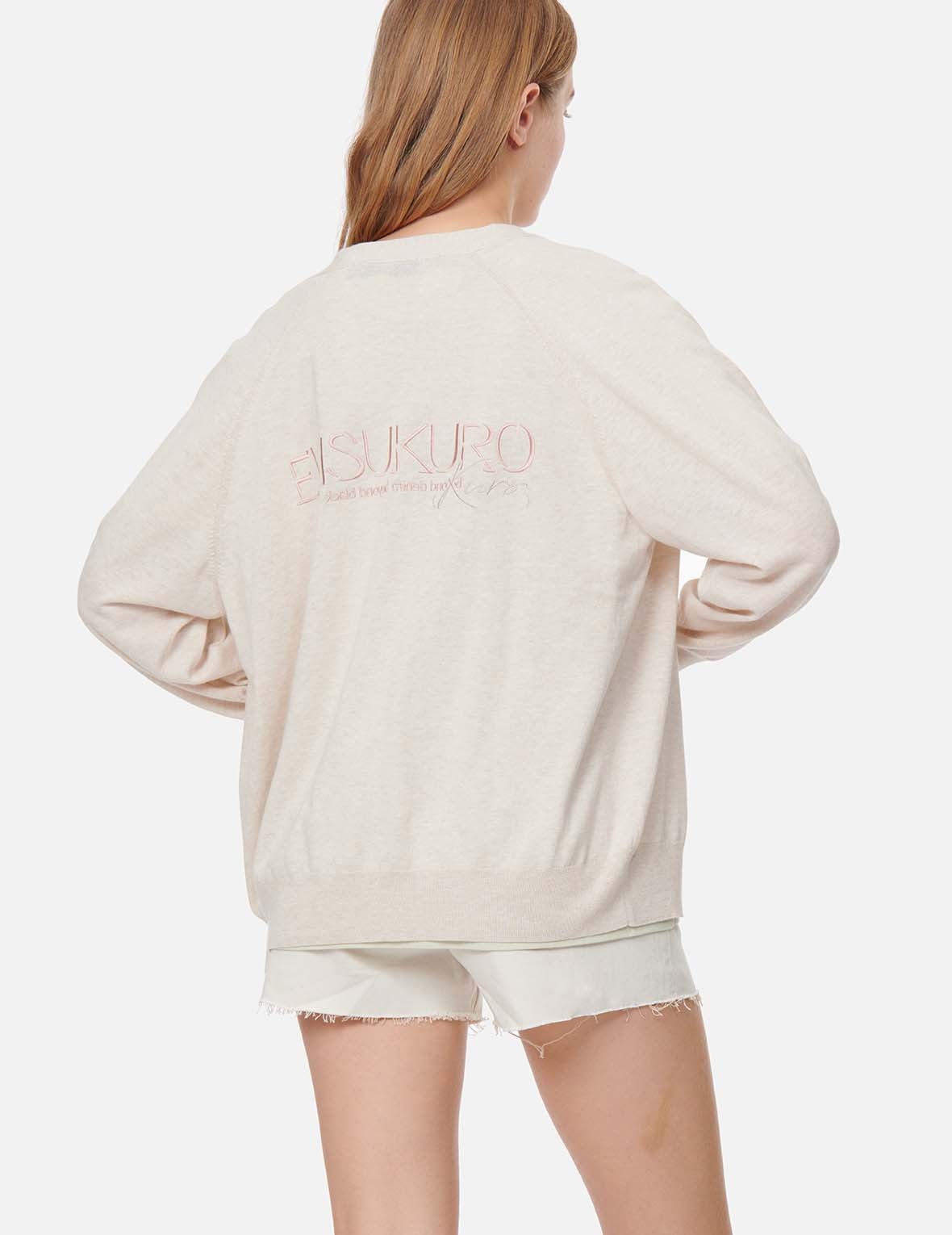 Seagull and Logo Embroidery Cardigan - 3
