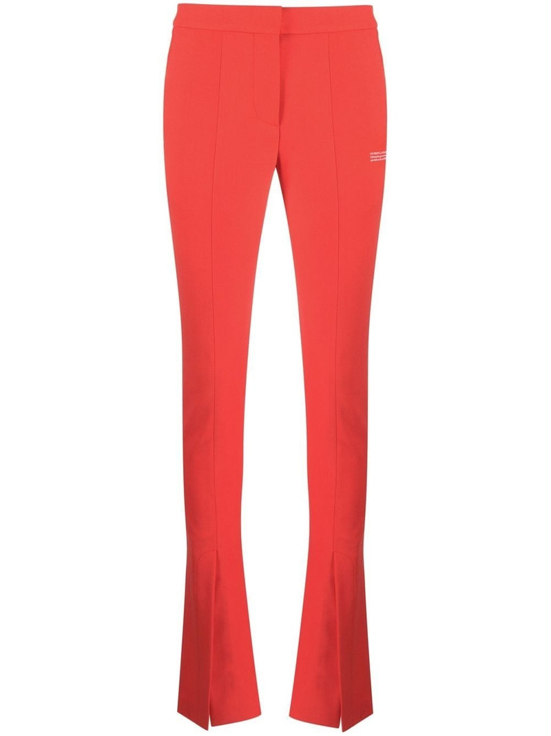 split-hem flared trousers 1