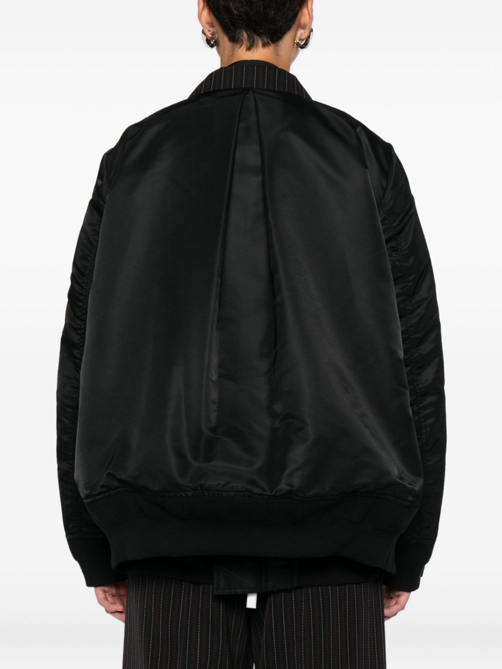 pinstripe double-breasted jacket - 4