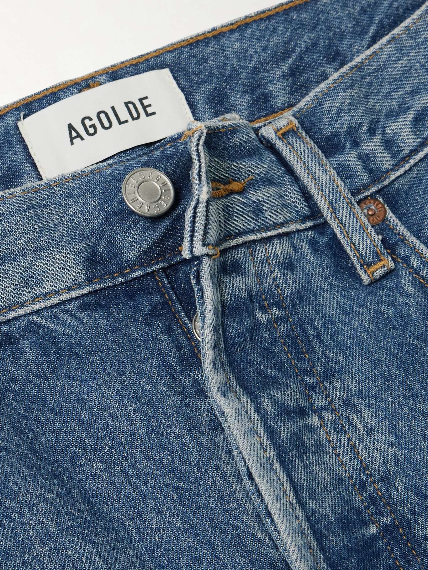 '90s Crop mid-rise straight-leg jeans Mid denim - 5