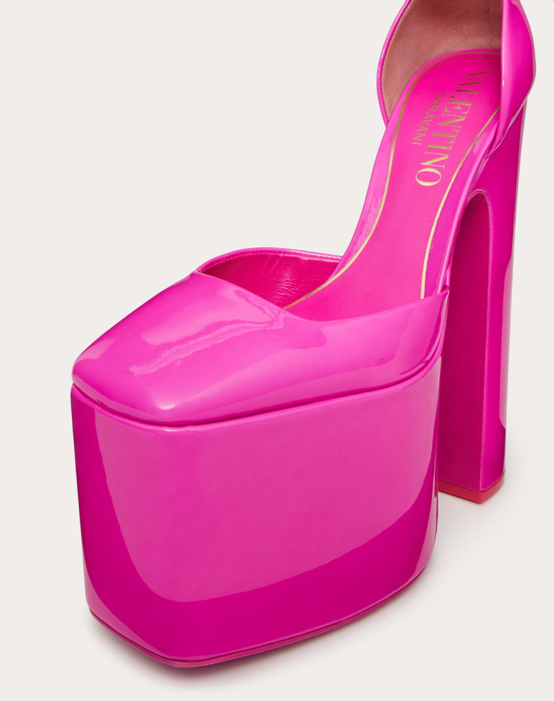 VALENTINO GARAVANI DISCOBOX PATENT LEATHER PLATFORM PUMP 180MM 5