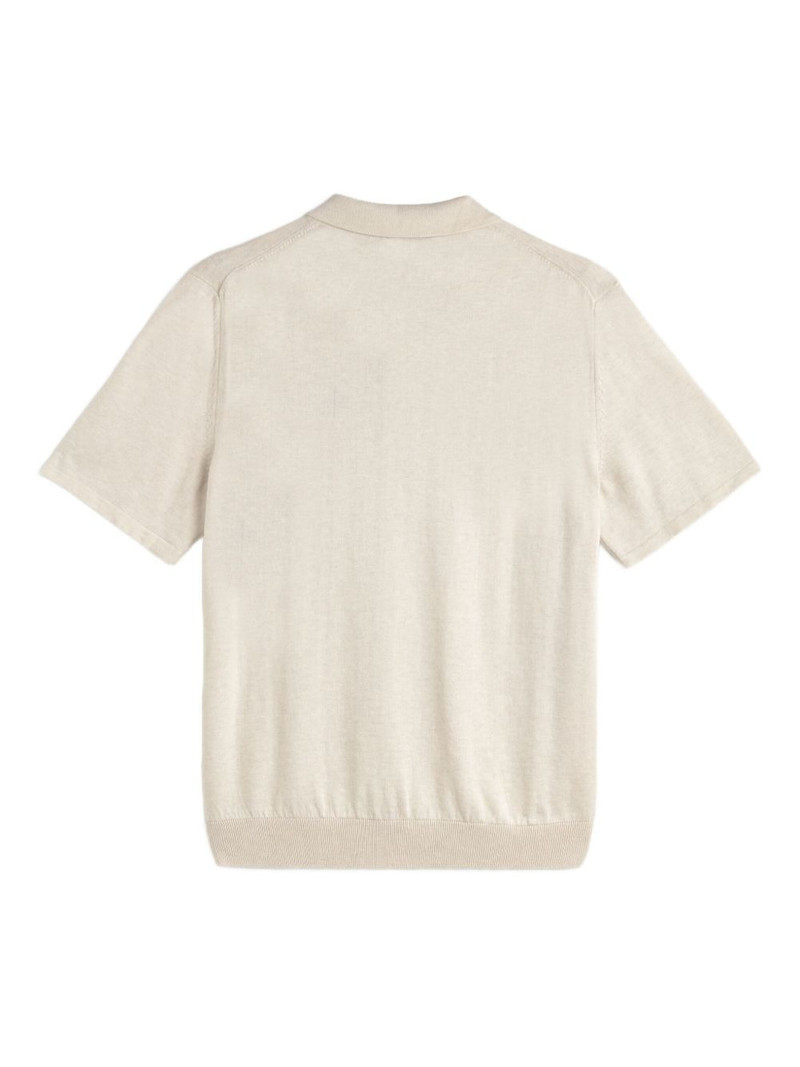 A.P.C. Octave anchor-embroidered polo shirt outlook