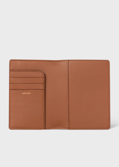 Paul Smith Woven Front Calf Leather Passport Cover Wallet outlook