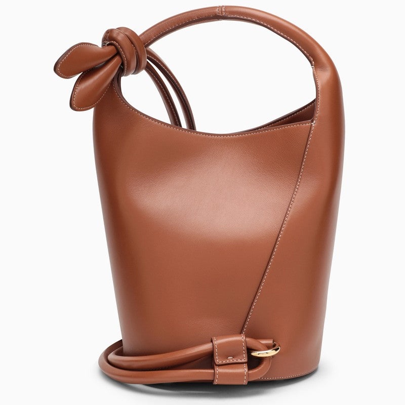 Jacquemus Le Petit Tourni Brown Leather Bag Women - 3