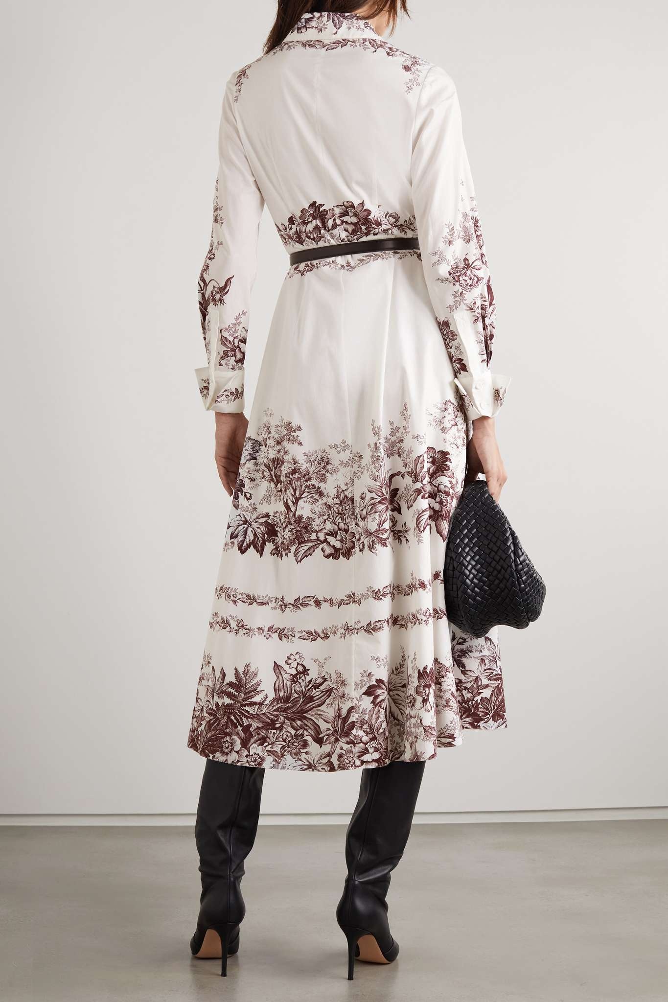 Emily floral-print cotton-poplin shirt dress - 3