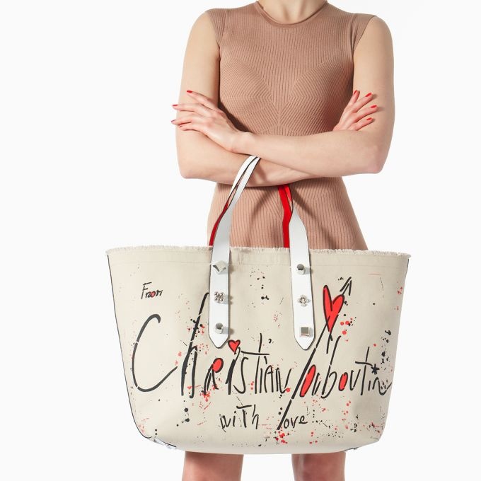 Frangibus Tote Bag BEIGE-BLACK/SNOW/SILVER - 2