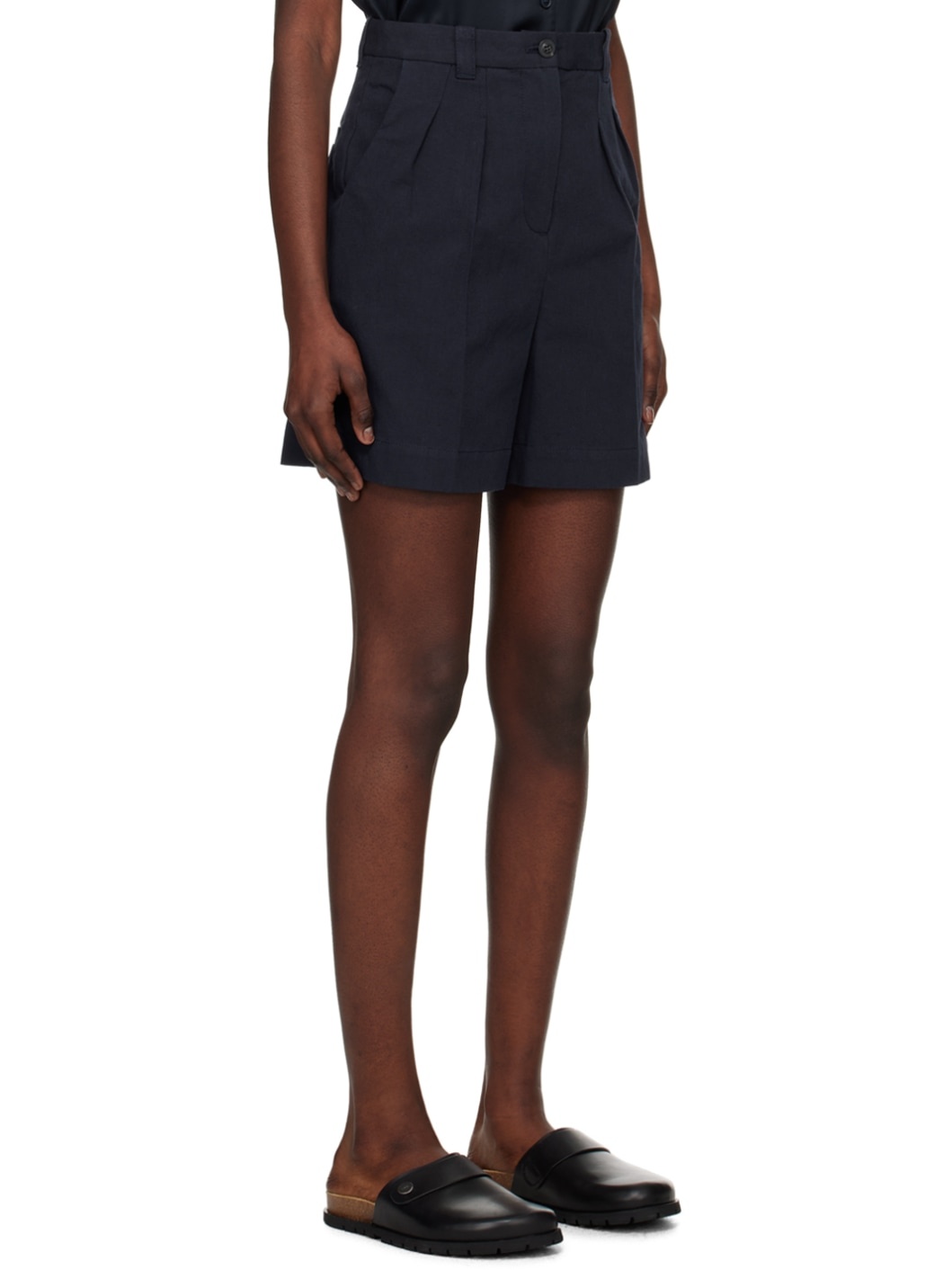 Navy Nola Shorts - 2