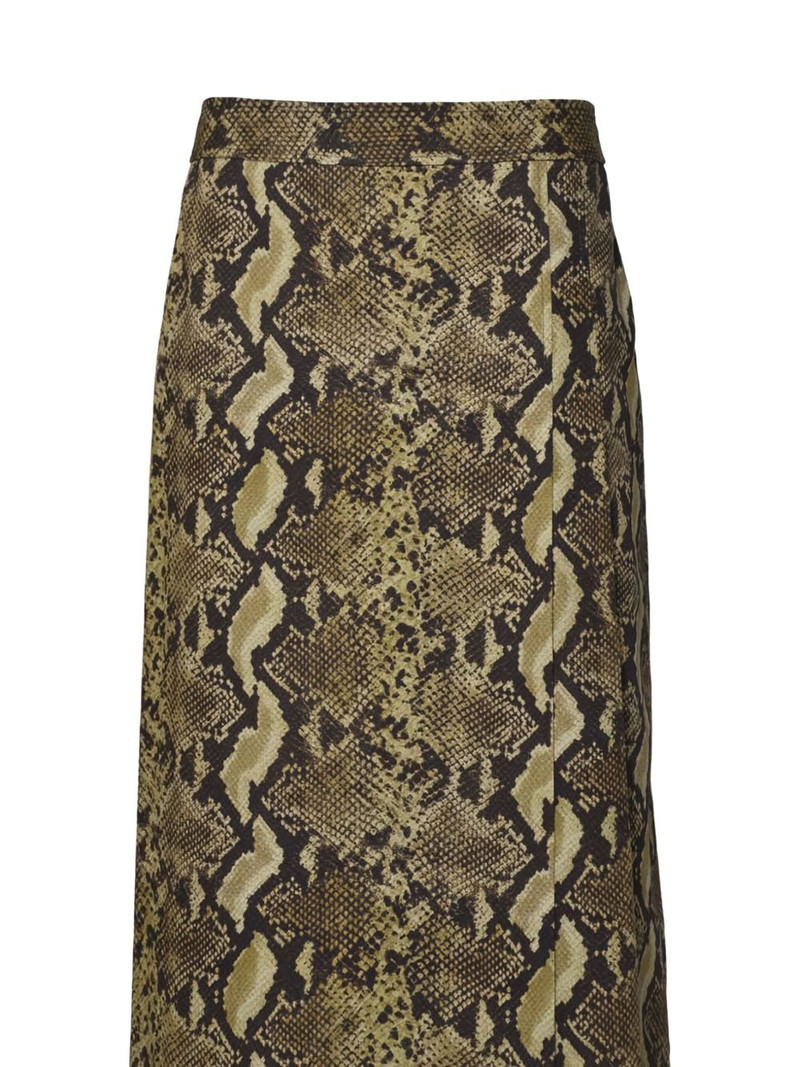 snakeskin-print midi skirt 3