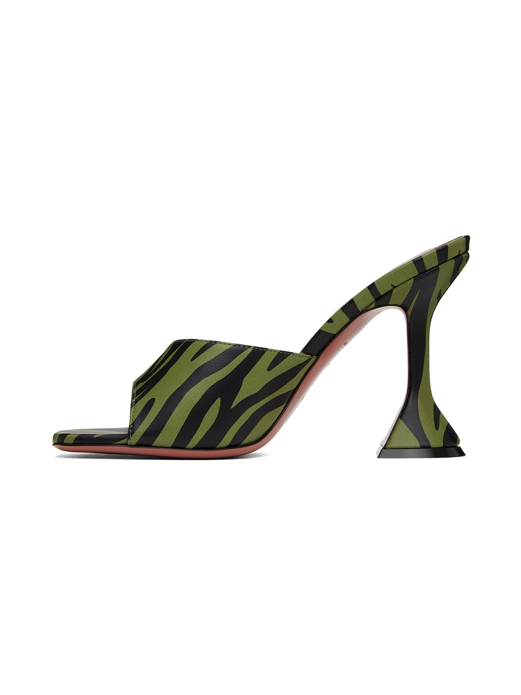 Green & Black Lupita Heeled Sandals - 3