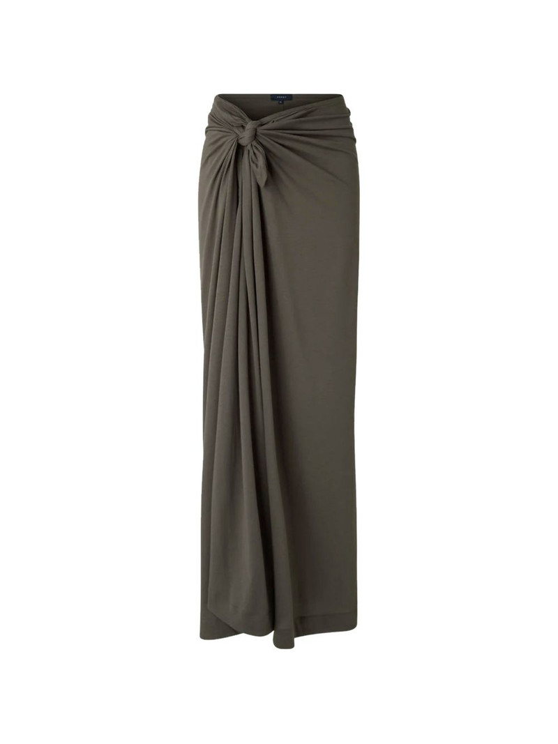 knot draped asymmetric skirt 1