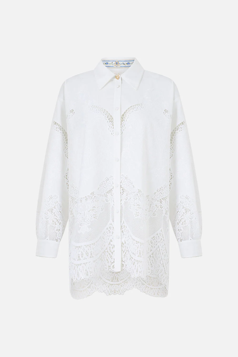 SIDE SPLIT SHIRT DANDELION SKIES - 1