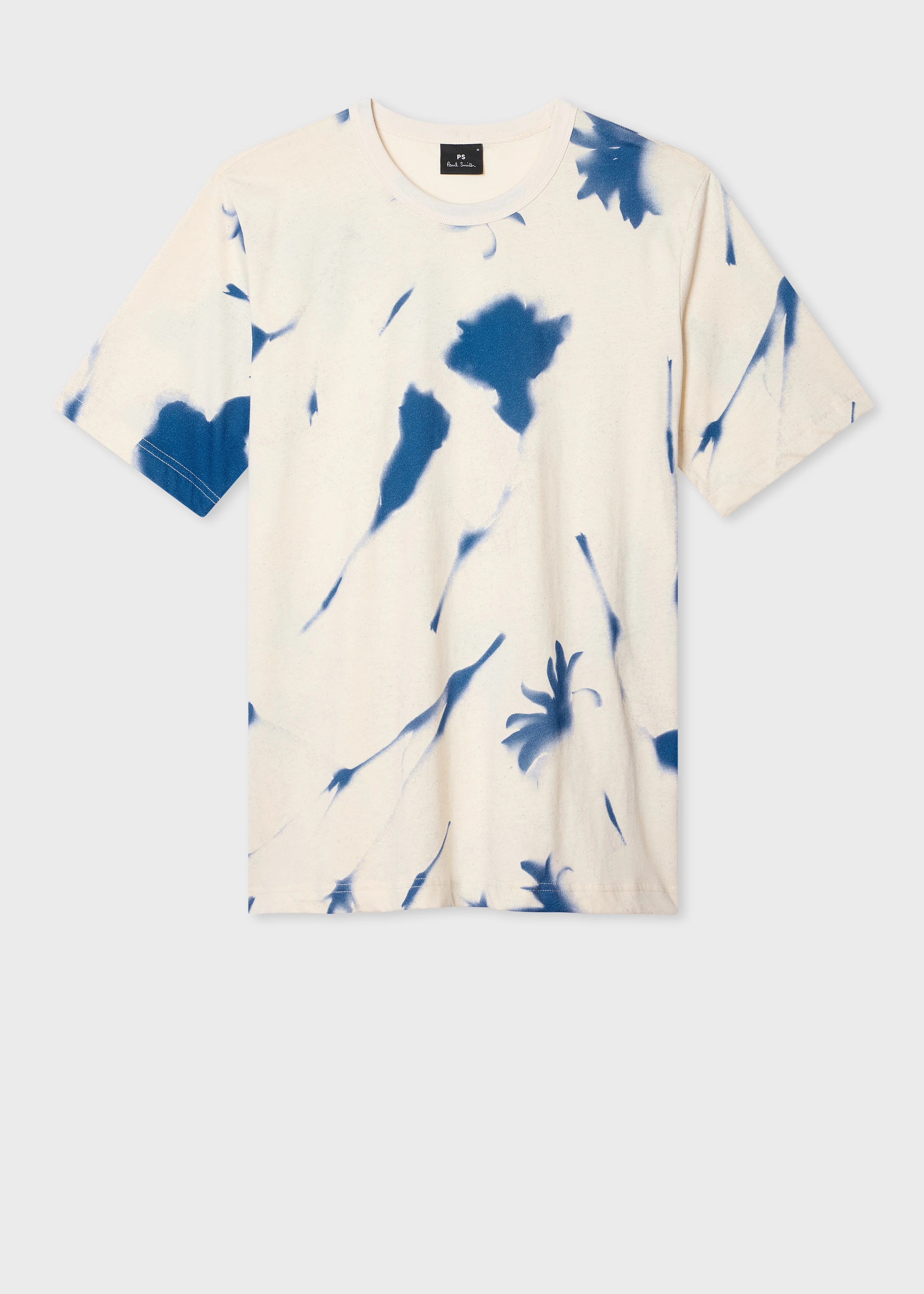 Ecru 'Cynotype Floral' T-Shirt - 1