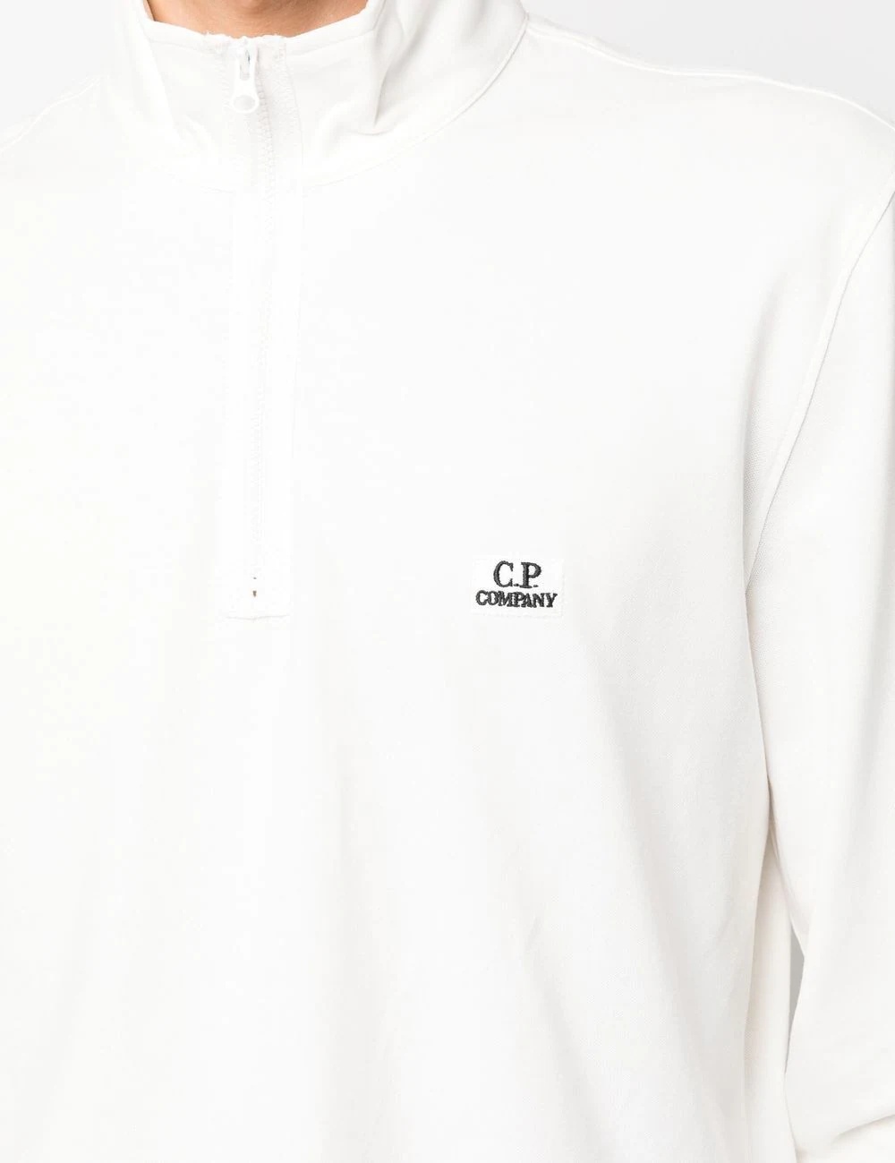 logo-patch zippered polo shirt - 5