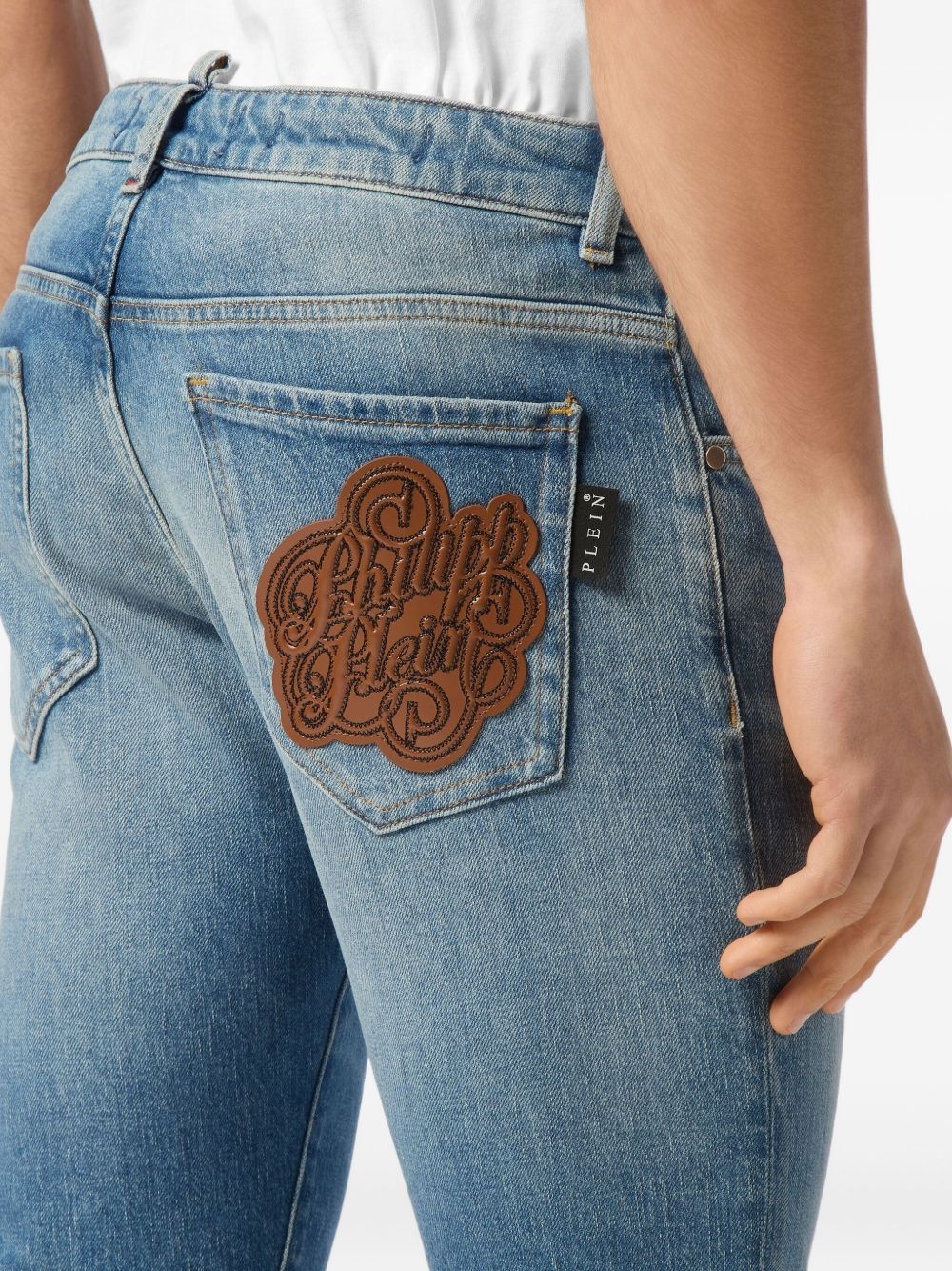 logo-patch jeans - 5
