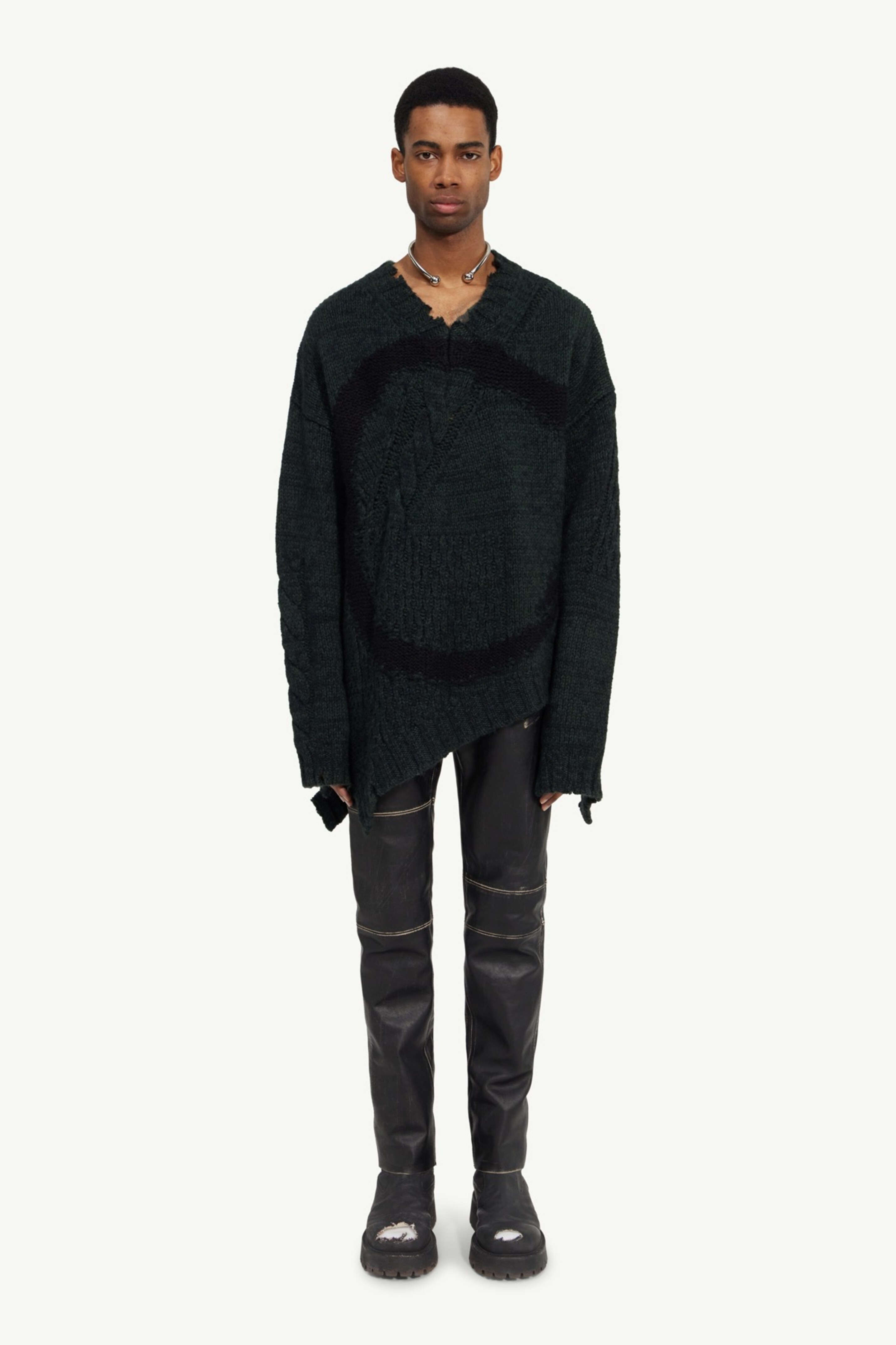 Distressed knit sweater - 2