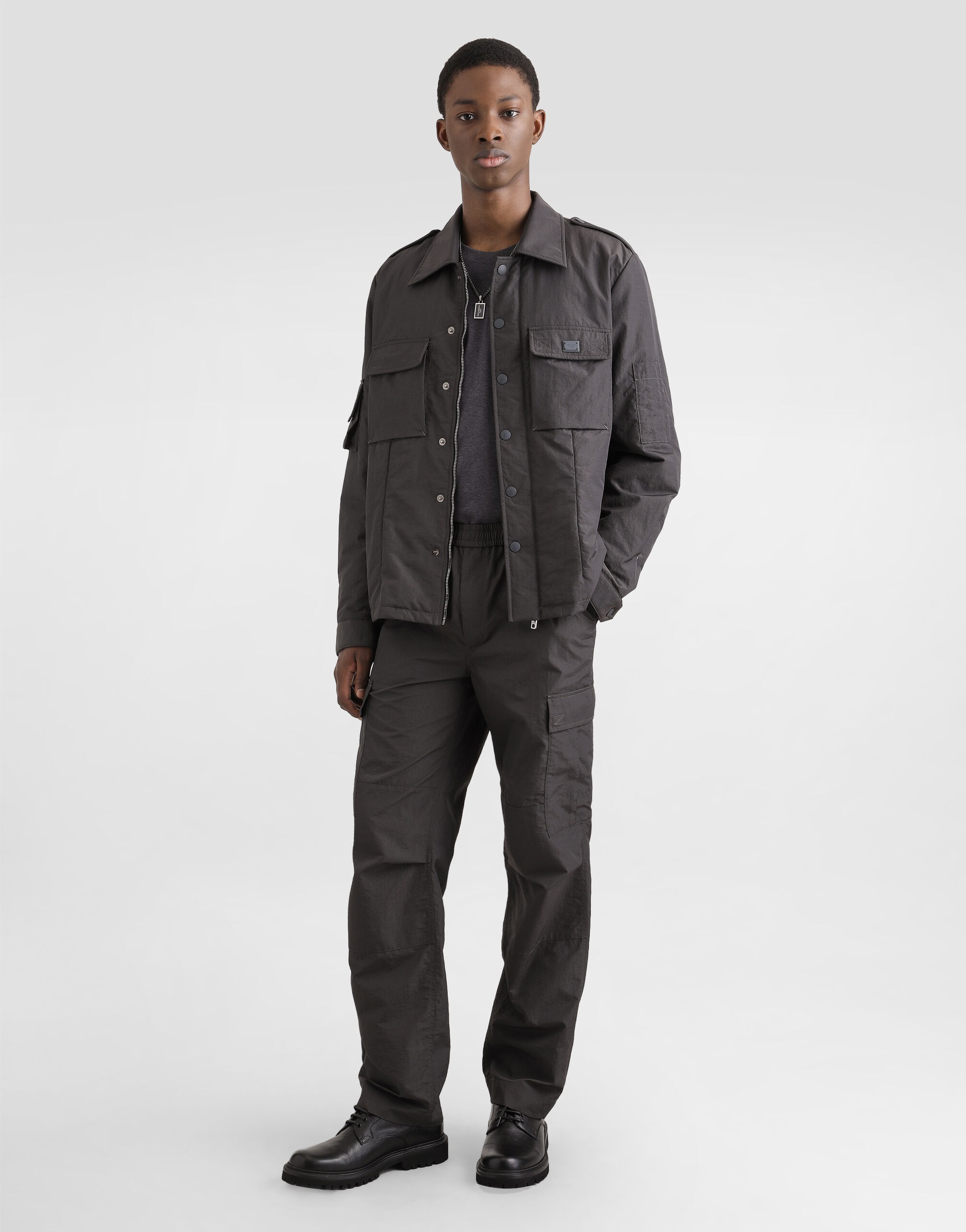 Technical fabric jacket with tag - 2